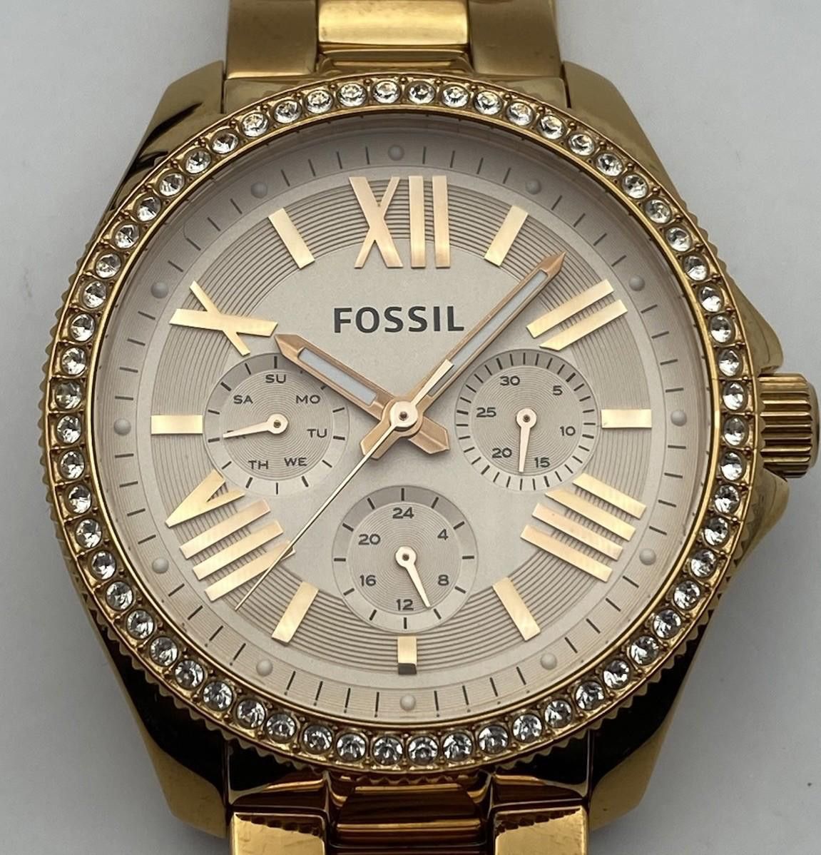 Fossil Fossil AM4483 Cecile Stainless Steel Rose Gold Dial Watch Size ONE SIZE - 2 Thumbnail