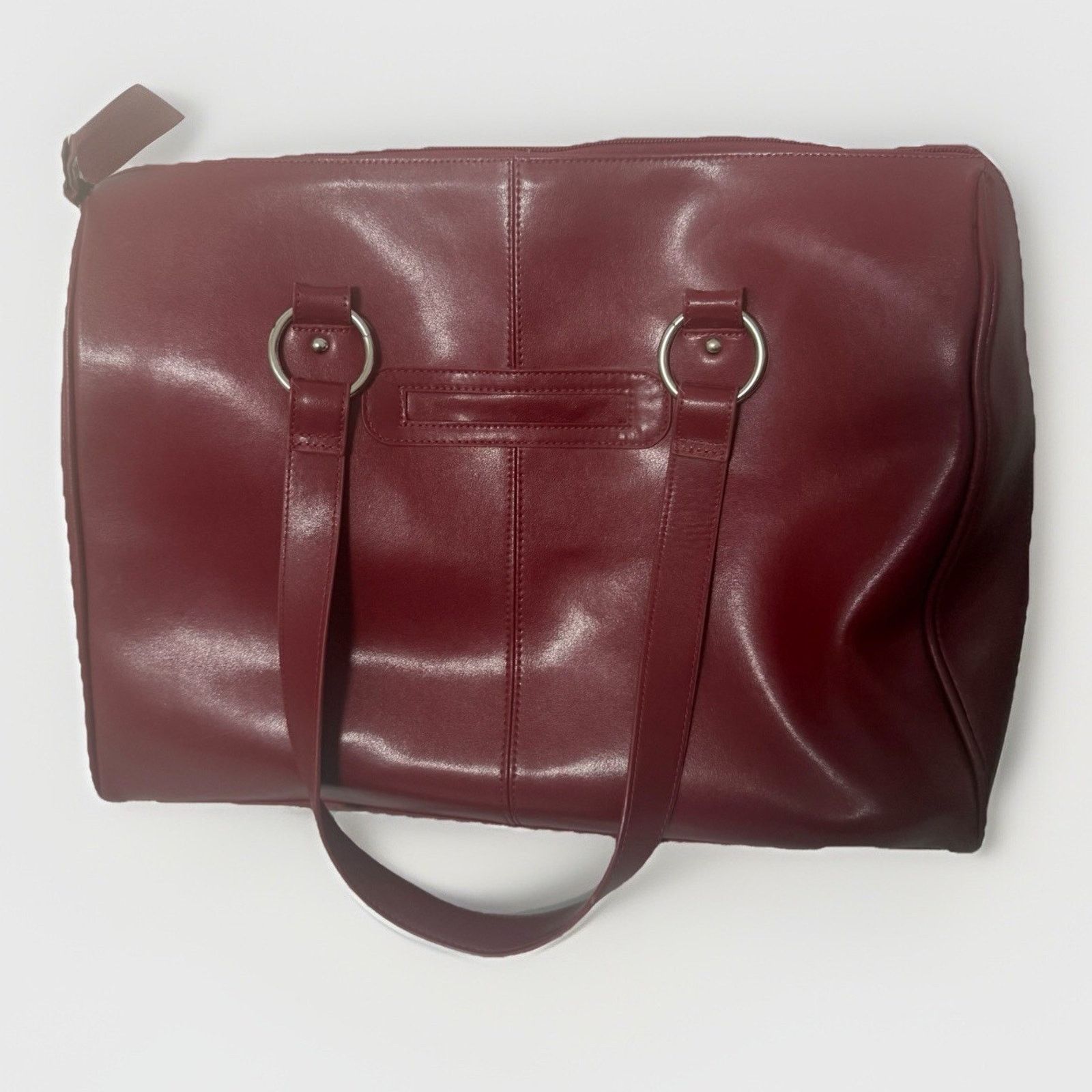 Other Franklin Covey Leather Bag Red Expandable Briefcase Laptop Size ONE SIZE - 1 Thumbnail