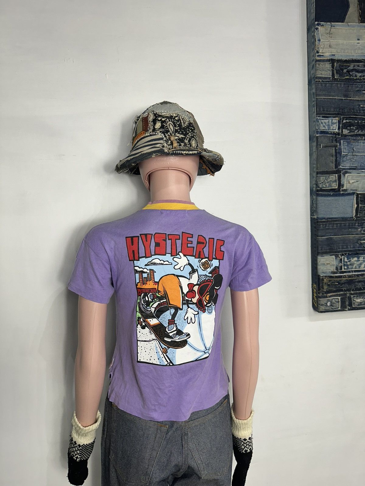 Vintage Hysteric Glamour Skate Iconic Art Purple Tshirt