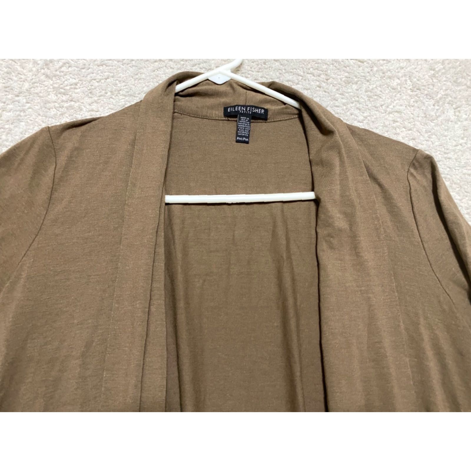 Eileen Fisher Eileen Fisher Cardigan Sweater Women PM L/S Open Front Brown Viscose Knit Knitwear Casual 1739 Size M / US 6-8 / IT 42-44 - 3 Thumbnail
