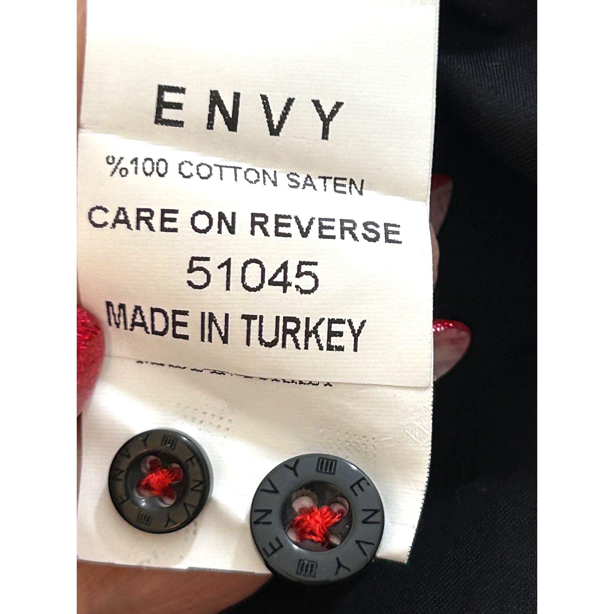 Other Envy Men’s Button Up Black Shirt, L Slim Fit Contrasting Pla Size US L / EU 52-54 / 3 - 8 Thumbnail