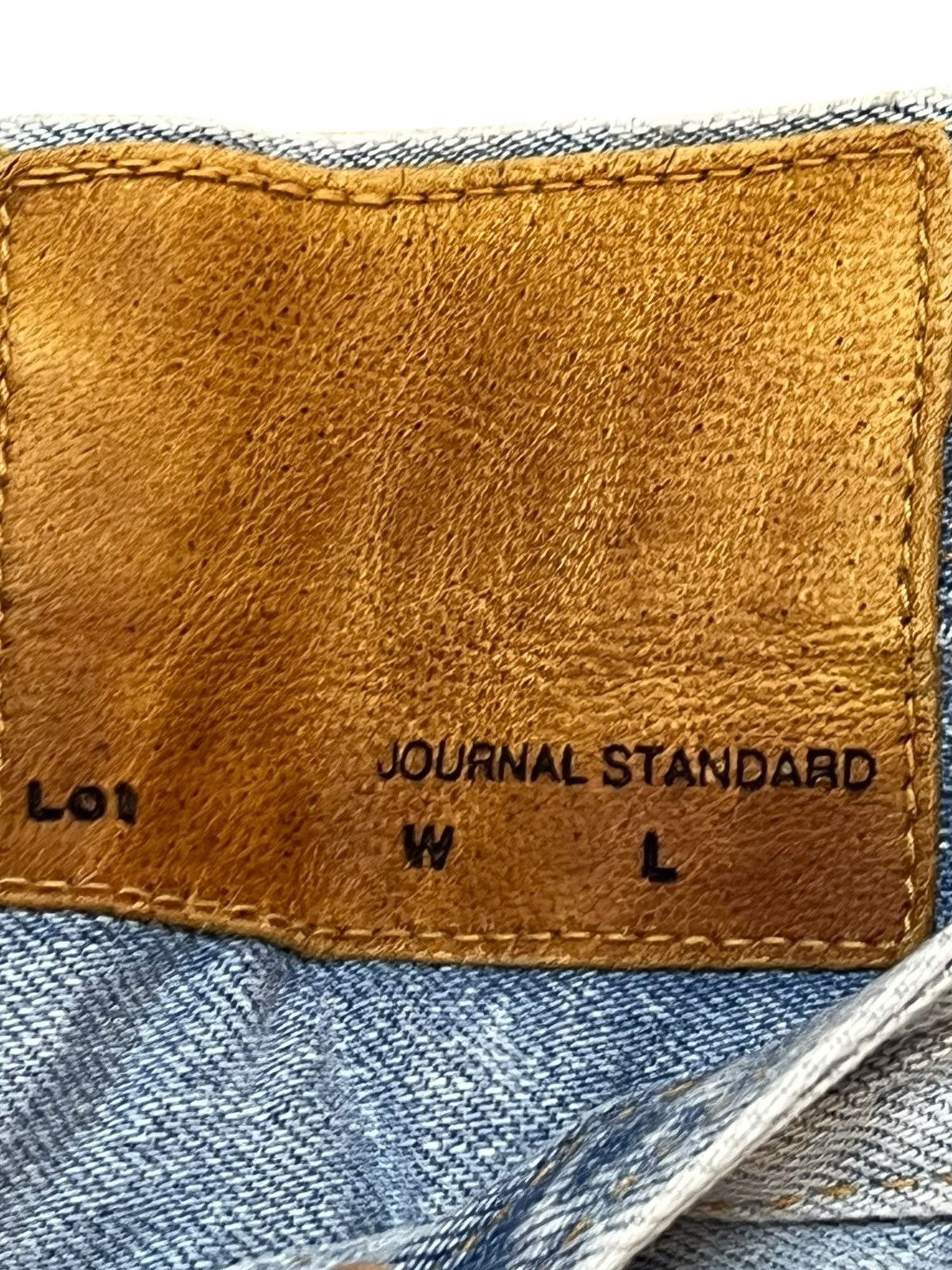 Journal Standard Vintage Journal Standard Baggy Faded Buckle Belt Denim Size US 35 - 10 Thumbnail