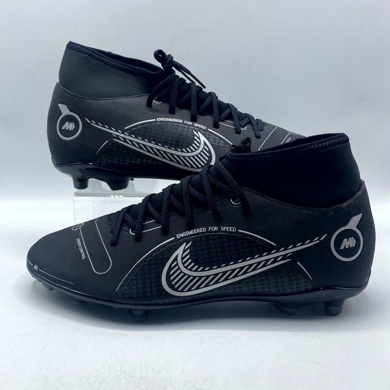 Nike NEW Nike Superfly 8 Club FG/MG Sneaker Black DJ2904-007 Mens Size US 11 / EU 44 - 2 Thumbnail