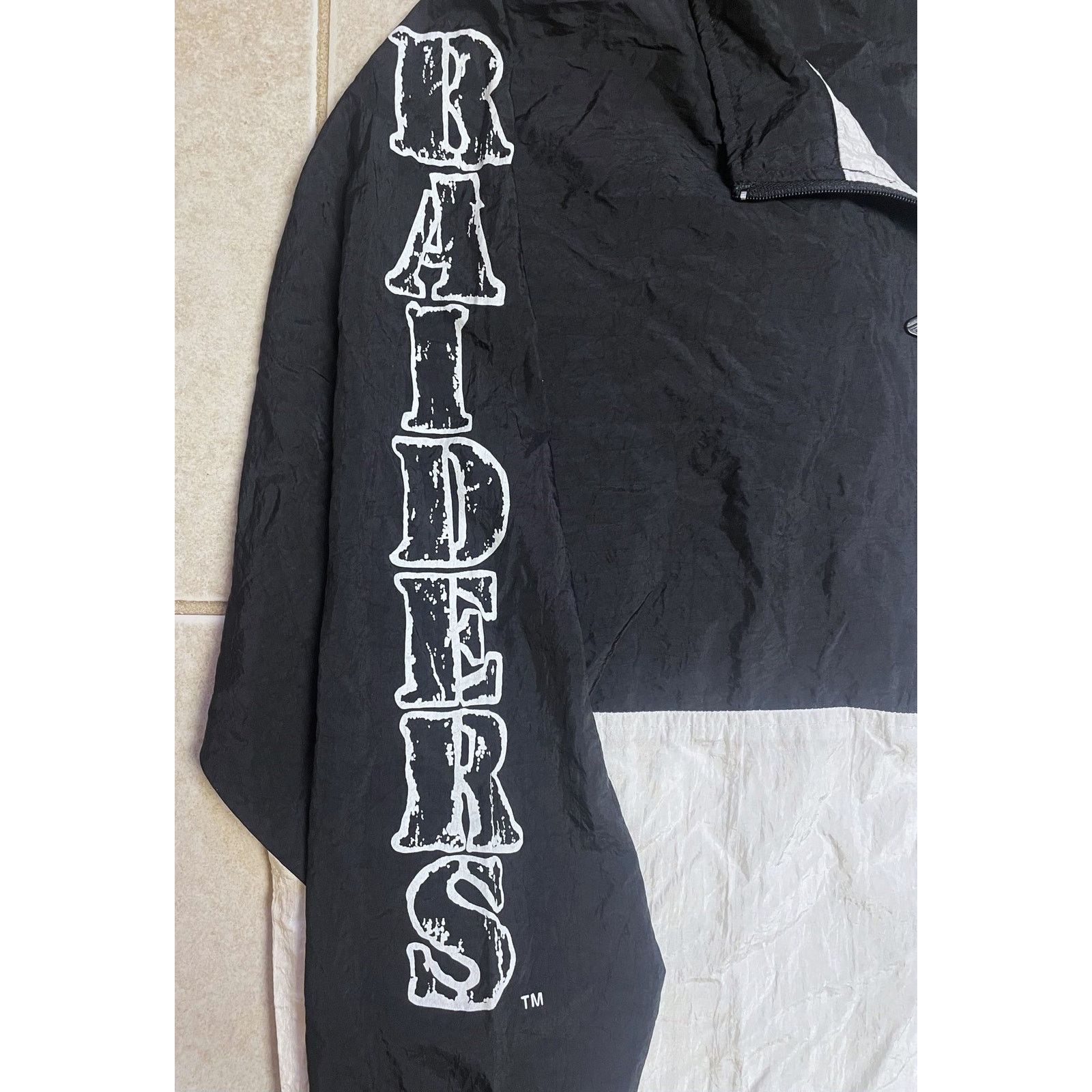 NFL × Starter Los Angeles Raiders 90s 1/4 Pullover jacket M blk Pro vtg Size US M / EU 48-50 / 2 - 3 Thumbnail