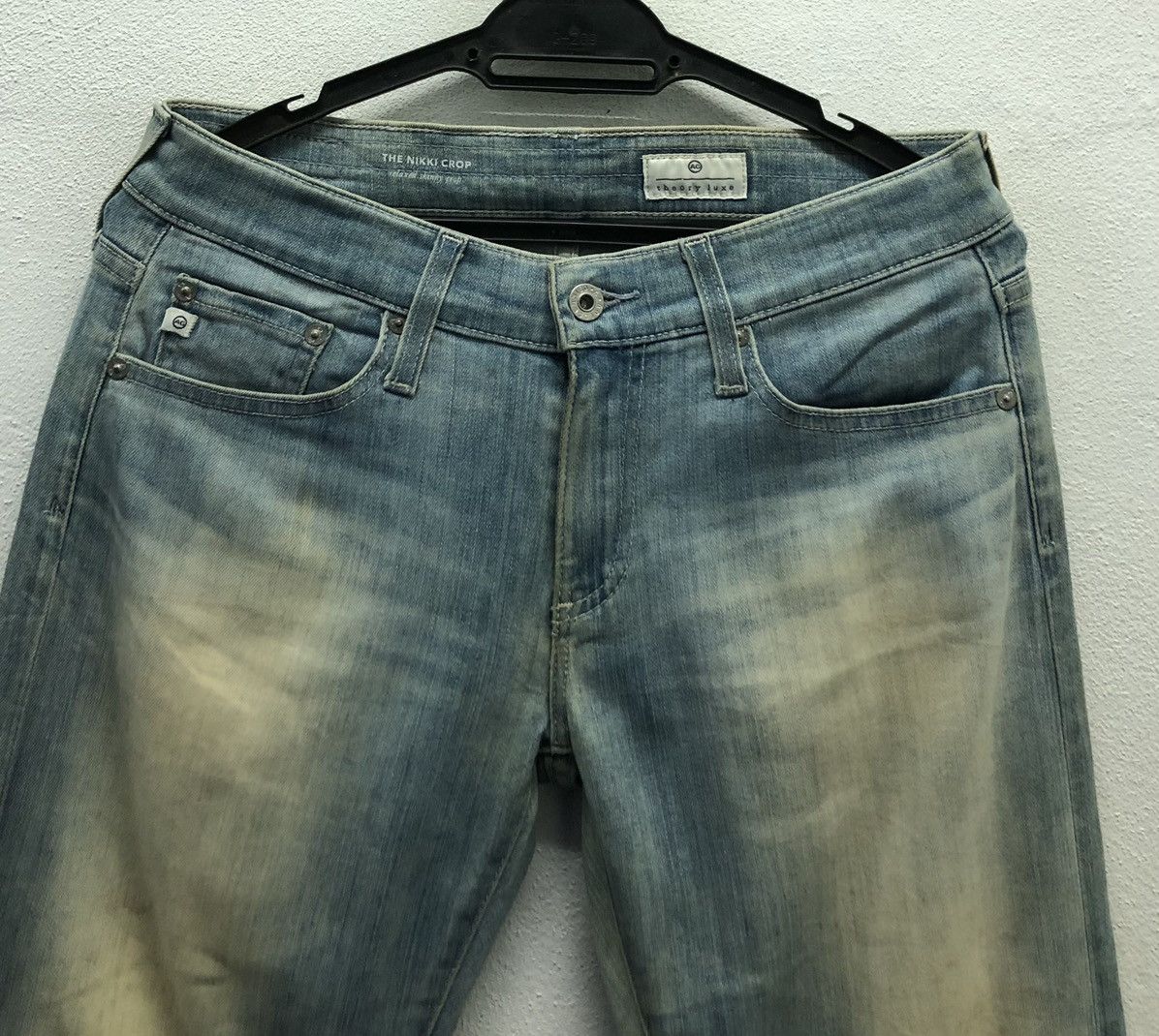 Theory Vintage AG Theory Luxe The Nikki Crop Jeans Pants Size 30" / US 8 / IT 44 - 3 Thumbnail