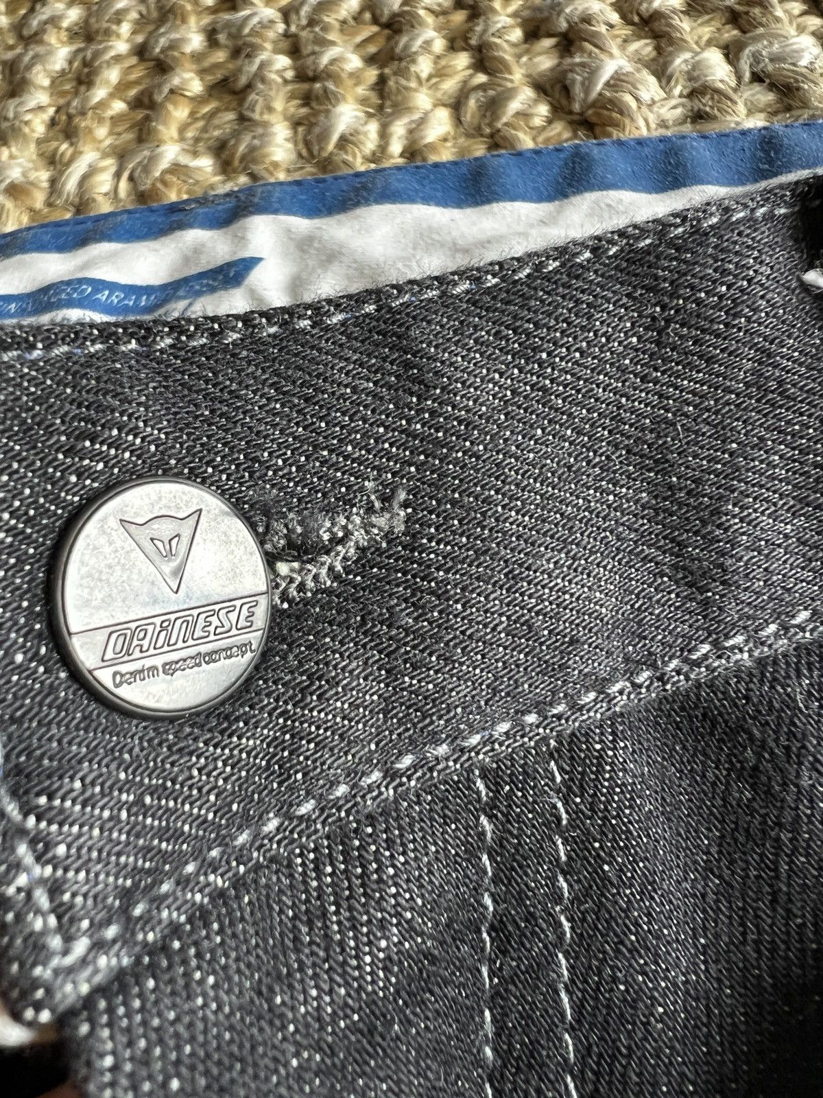 Dainese × Vintage Dainese Black Denim Motorcycle Jeans Pants Vintage Size US 33 - 5 Thumbnail