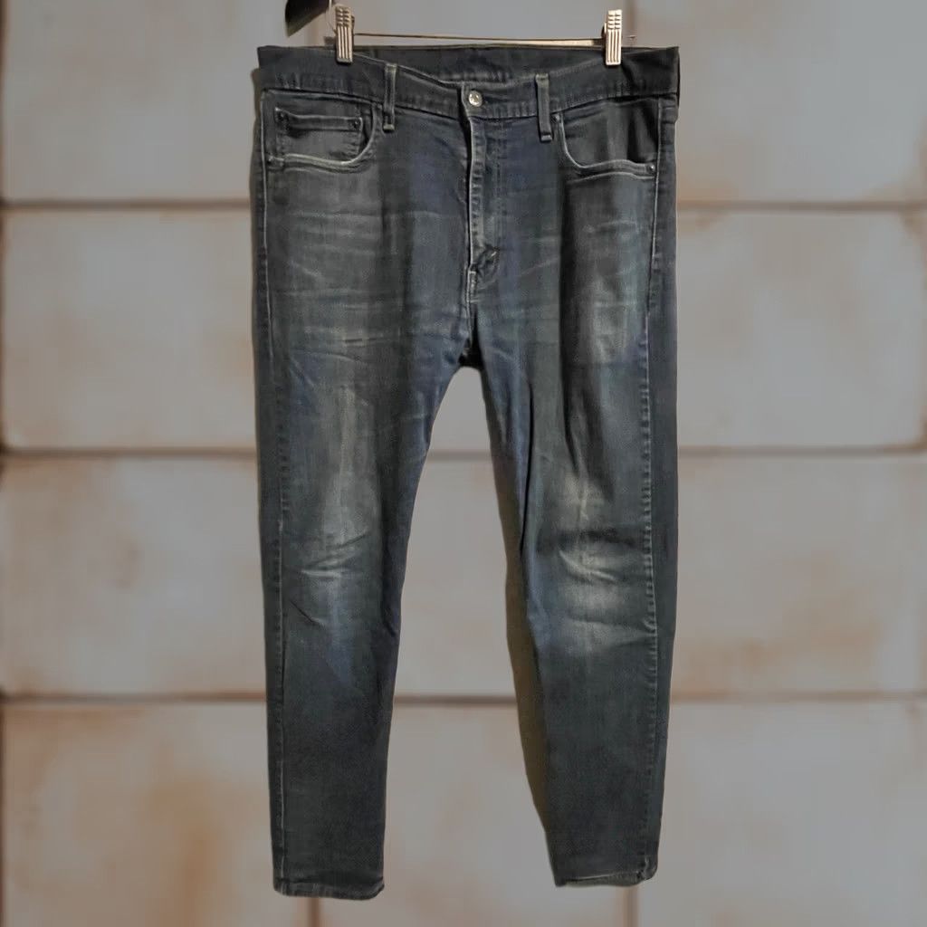 Denime Levis 502 Jeans Mens W36 L34 Blue Denim Distressed Size US 36 / EU 52 - 1 Thumbnail