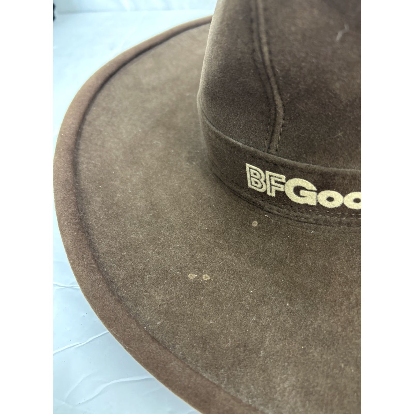 Hoodrich VINTAGE BF GOODRICH Brown Suede Cowboy Hat XL Men Union Made Cowboy Hat XL Brown Western Suede Men Size ONE SIZE - 5 Thumbnail