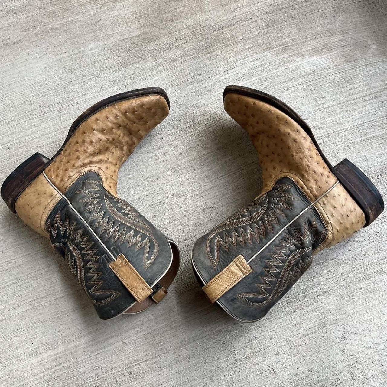 Ariat × Dan Post × Vintage Vintage Made in USA Cowboy Boots Size US 13 / EU 46 - 3 Thumbnail