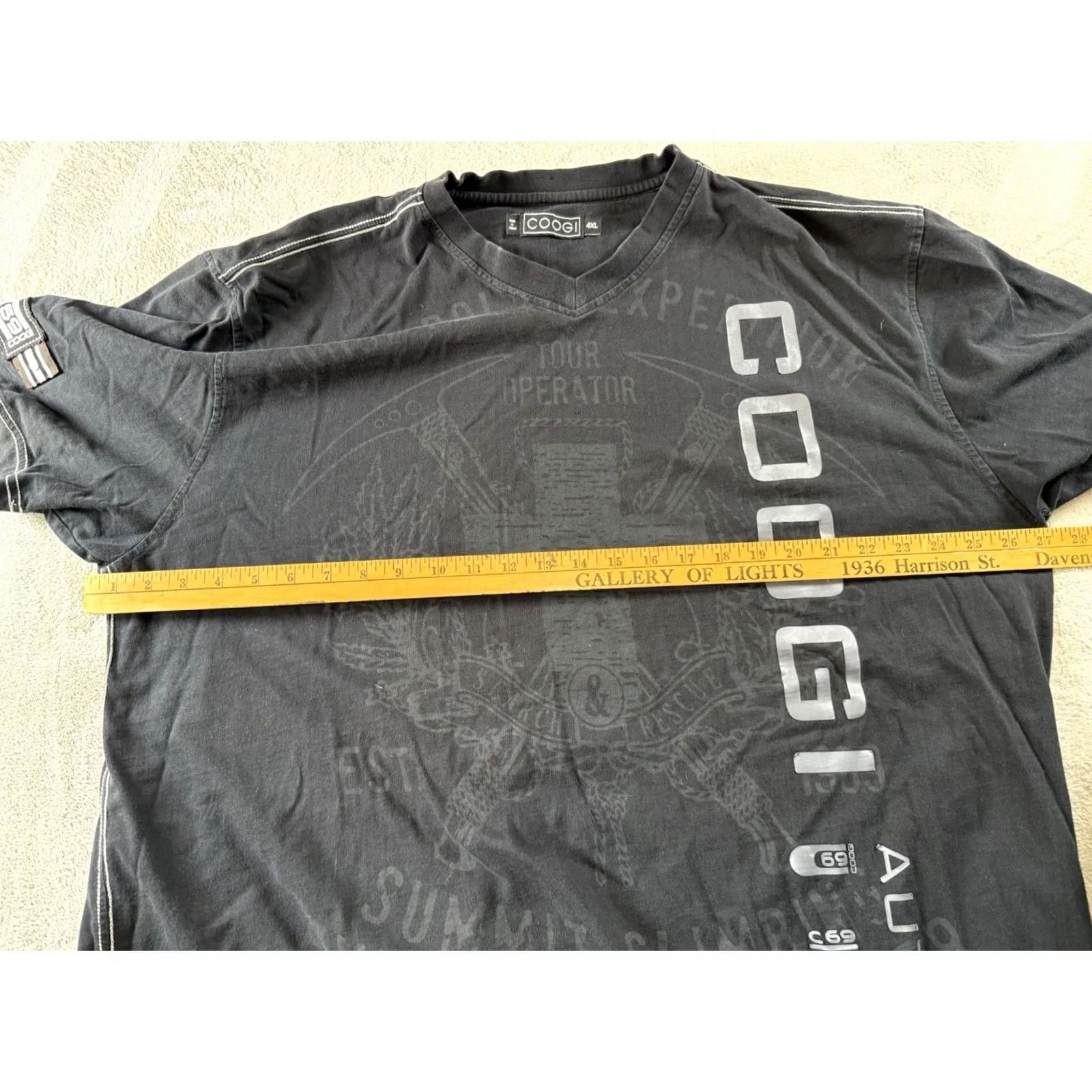 Coogi VINTAGE COOGI 4XL MENS BLACK T SHIRT Y2K HIP HOP METAL 90S Size US XXL / EU 58 / 5 - 4 Thumbnail