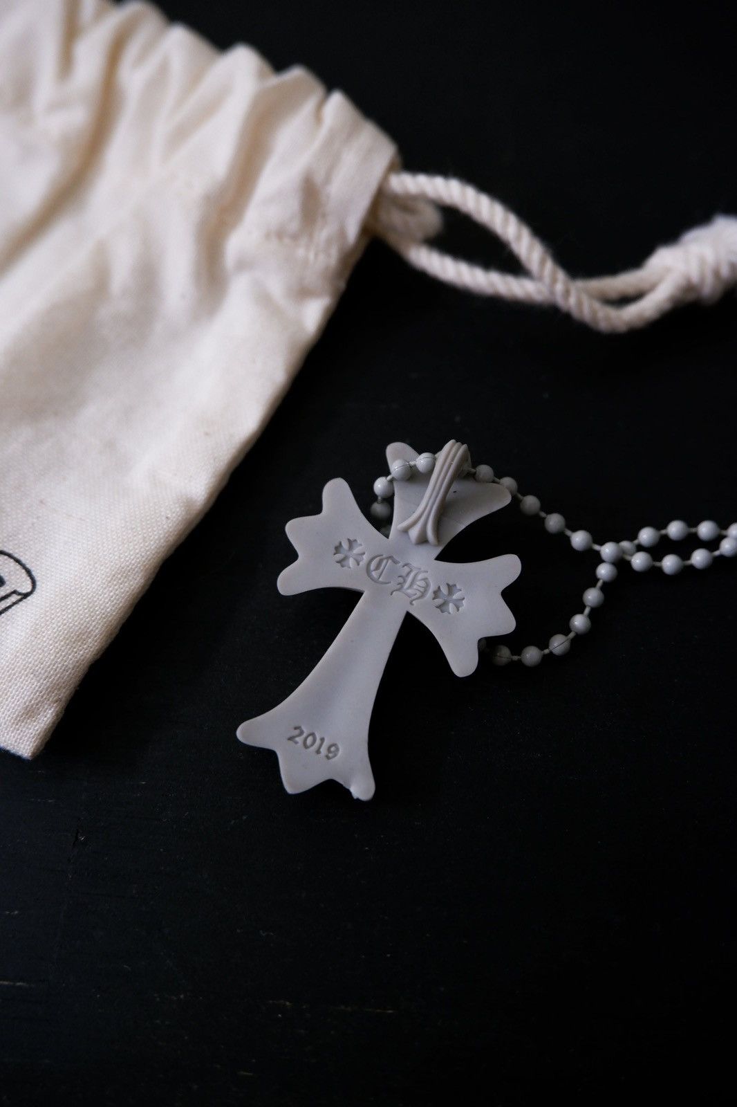 Chrome Hearts Chrome Hearts Silichrome Cross Necklace Size ONE SIZE - 3 Thumbnail