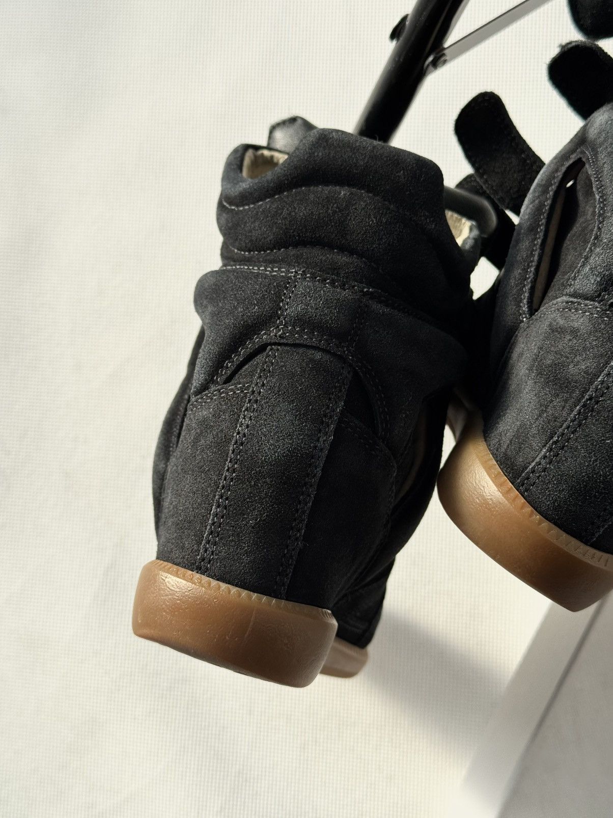 Isabel Marant Isabel Marant Bekett sneakers shoes Washed Black Suede Wedge Size US 6 / IT 36 - 23 Thumbnail