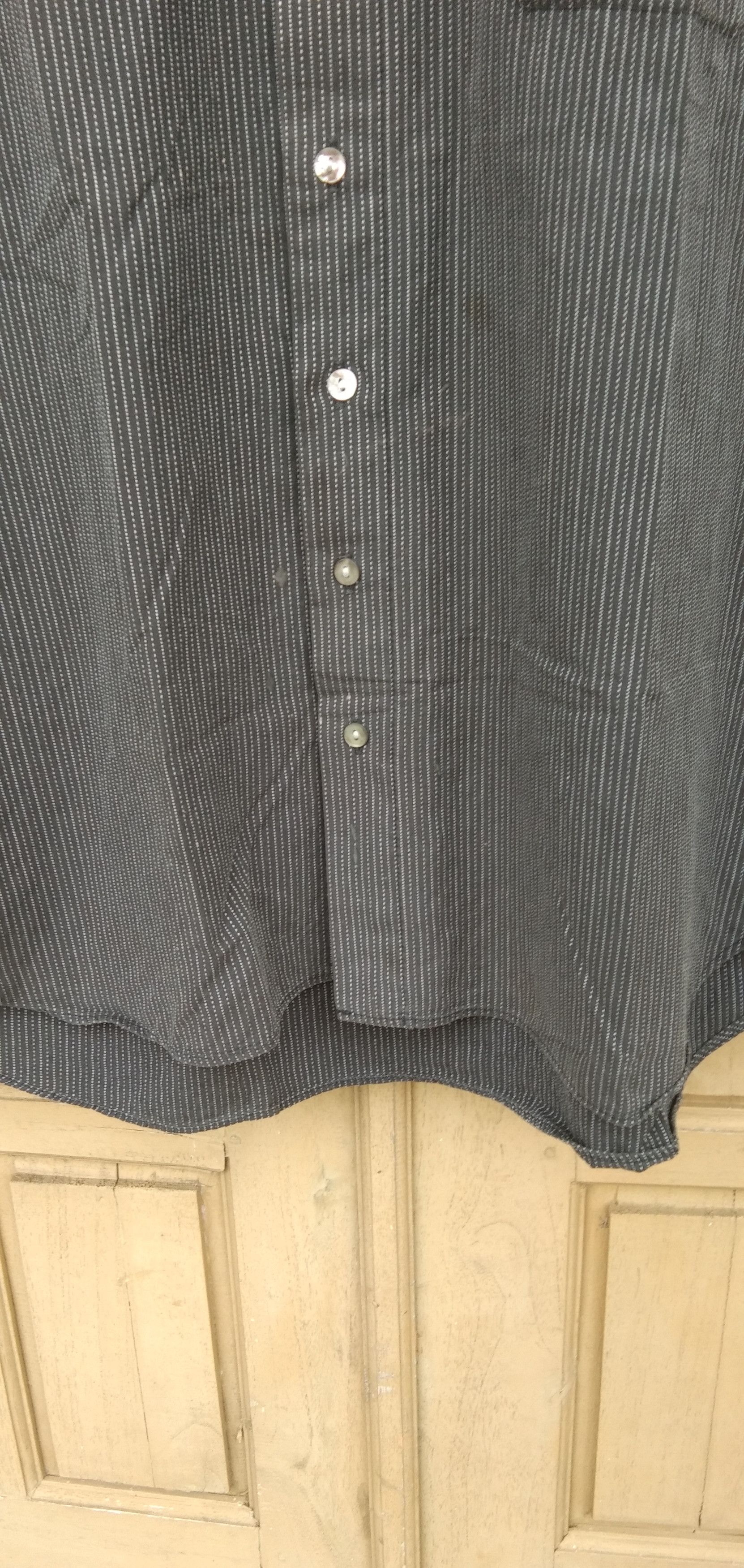 Designer × Japanese Brand × Jean Paul Gaultier Jpg home stripe black button up shirt Size US M / EU 48-50 / 2 - 4 Thumbnail