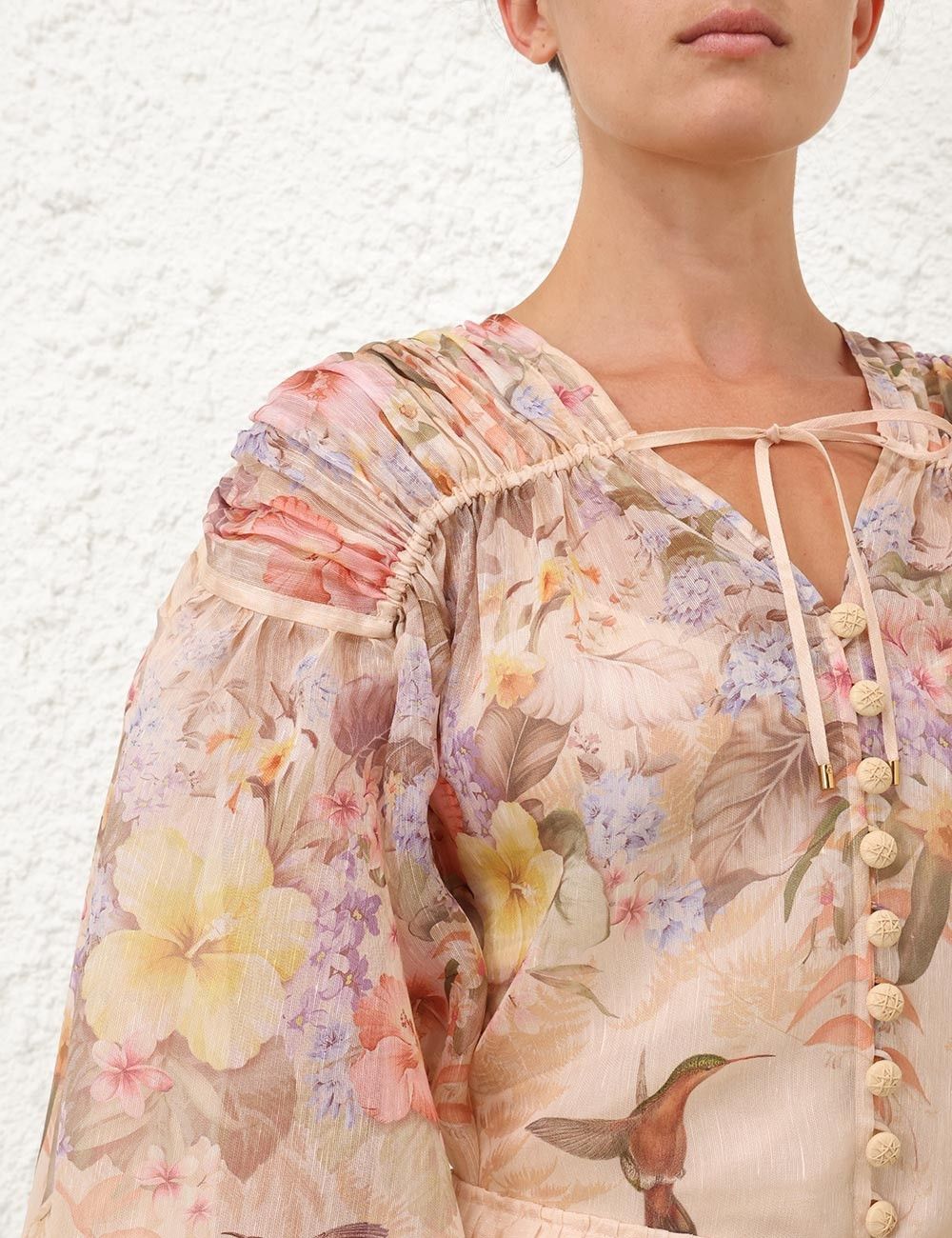 oc11z0226 Illuminate Drawn Blouse In Multicolor
