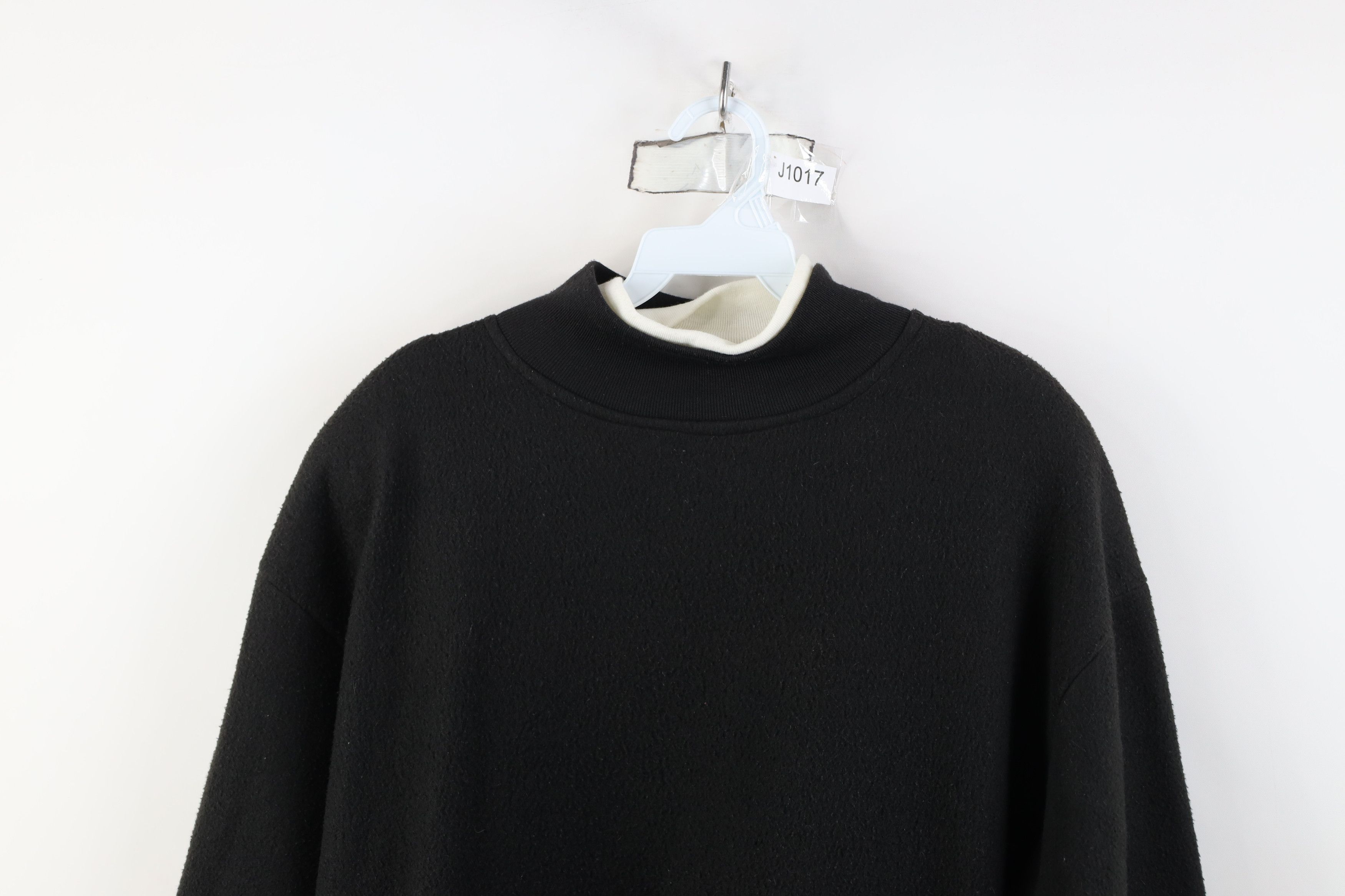 Vintage Vintage 90s Streetwear Fleece Mock Neck Sweatshirt Size L / US 10 / IT 46 - 2 Thumbnail