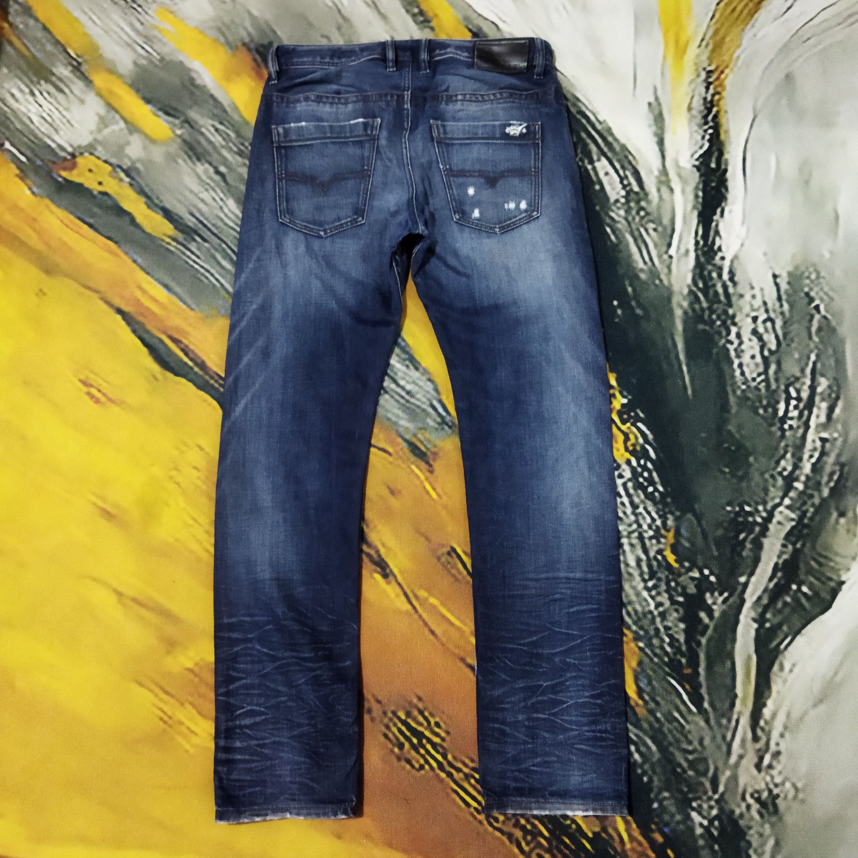 Diesel VINTAGE DIESEL DISTRESSED BLUE JEANS PANTS Size US 31 - 7 Thumbnail