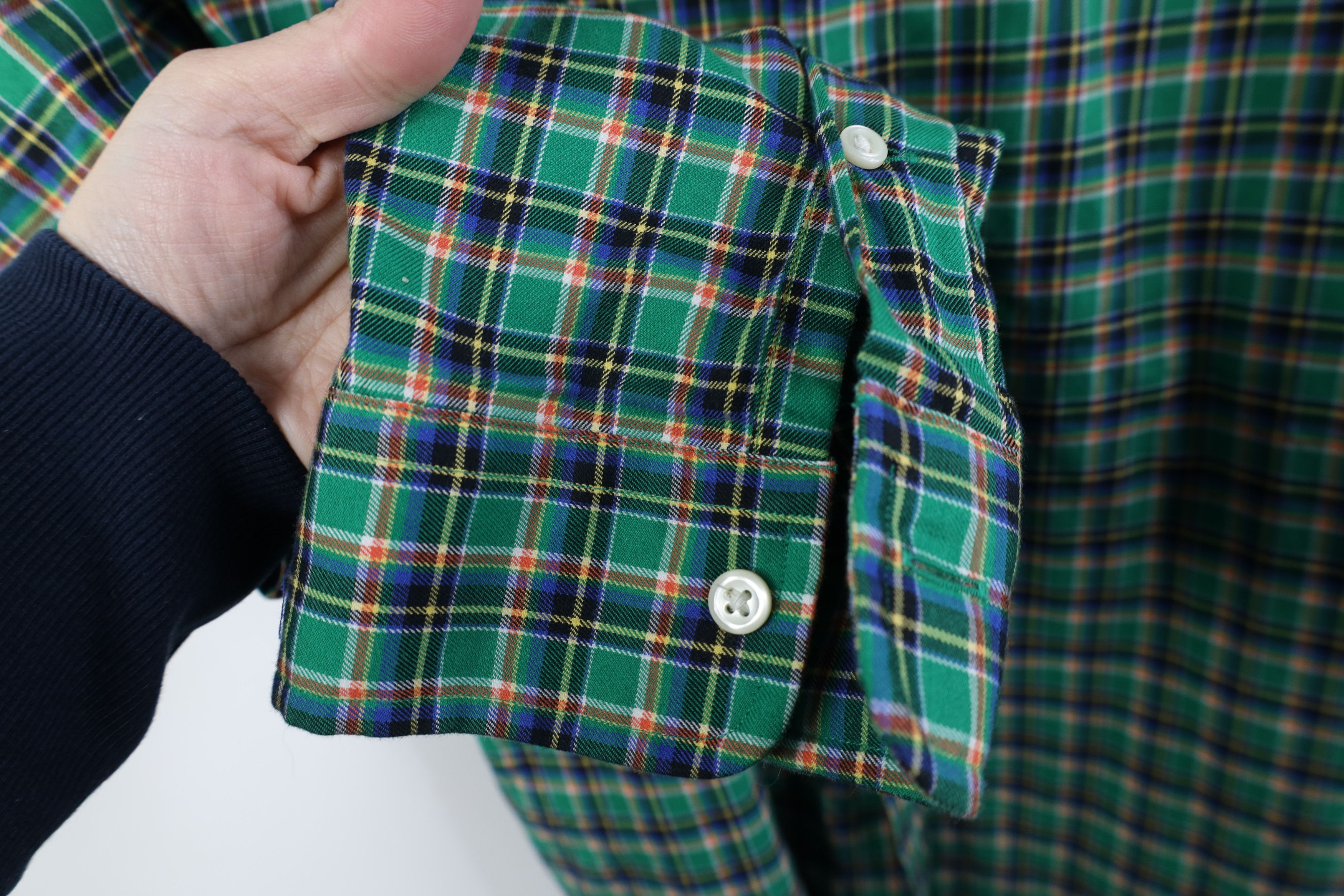 Ralph Lauren Vintage 90s Ralph Lauren Flannel Collared Button Down Shirt Size US XL / EU 56 / 4 - 8 Thumbnail