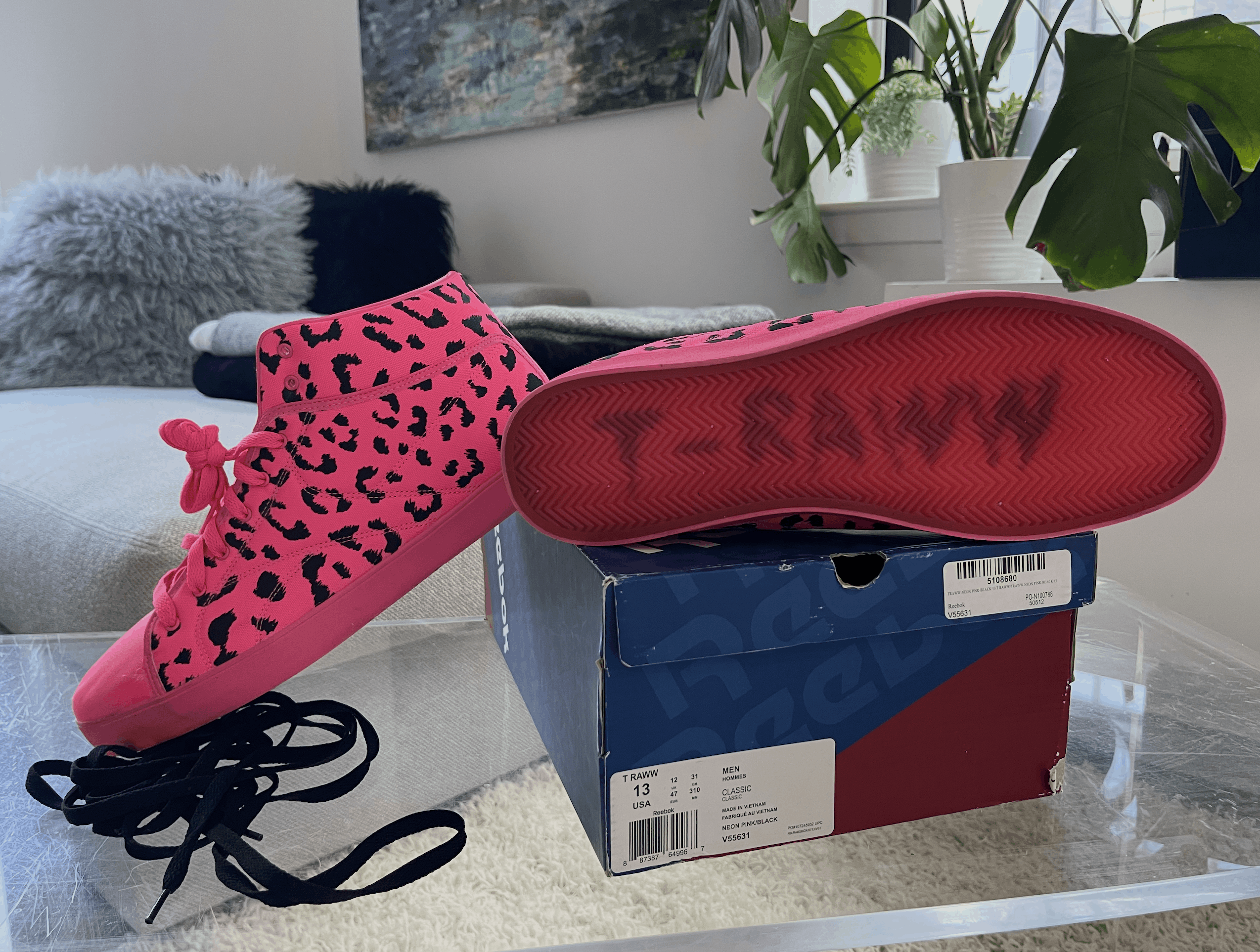 Reebok Reebok T RAWW Classic Pink Tyga Size US 13 / EU 46 - 4 Thumbnail