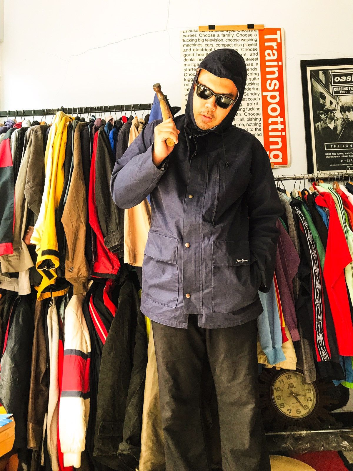 Vintage Peter Storm 70s Hunter hiking Jacket Big Pocket waterproof Size US L / EU 52-54 / 3 - 20 Thumbnail
