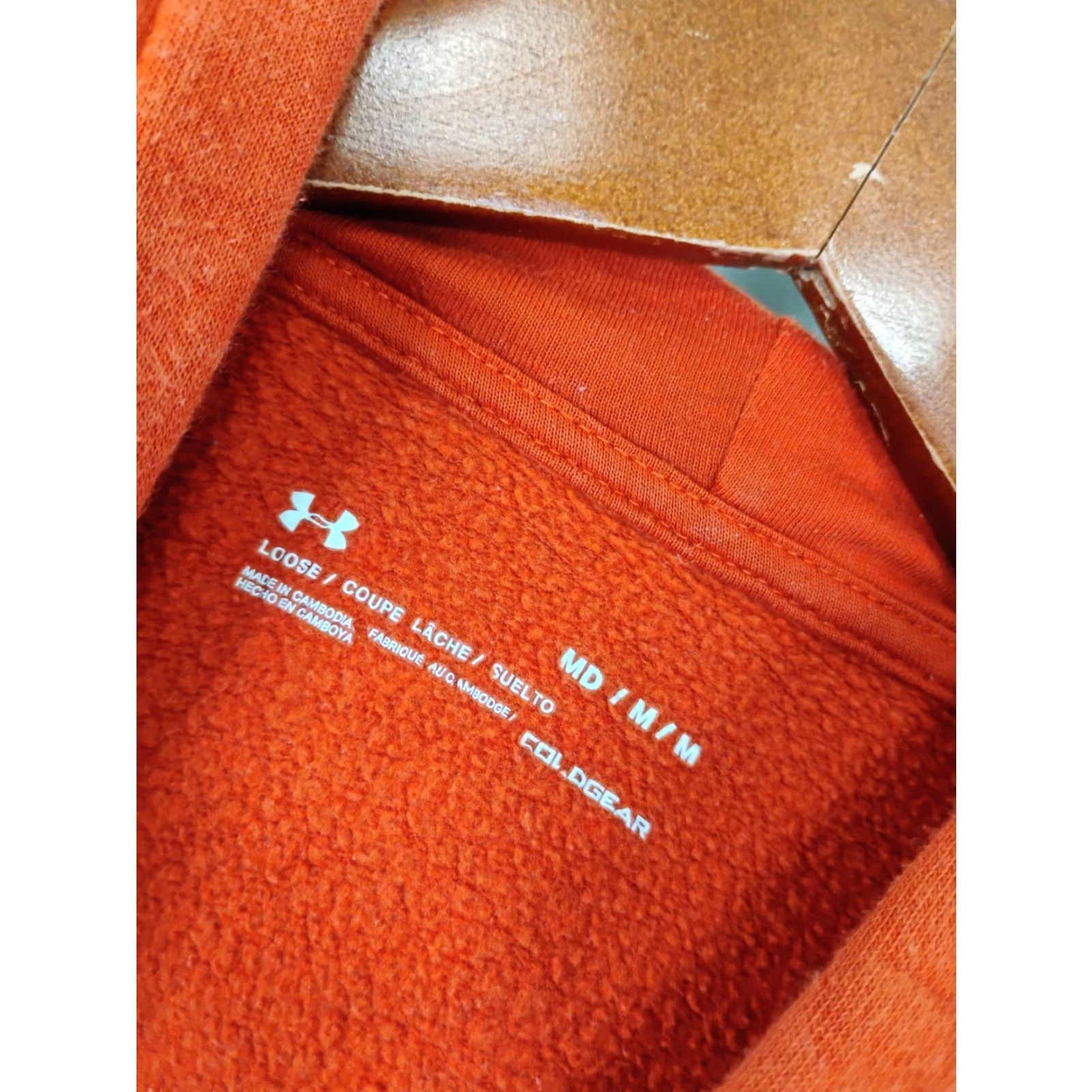 Under Armour Under Armour Hoodie Pullover Mens Medium Orange Long Sleeve Sweatshirt Size US M / EU 48-50 / 2 - 7 Thumbnail