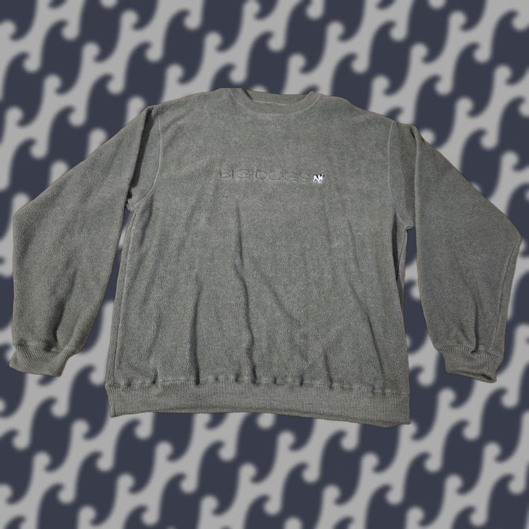 Big Dogs Big Dogs Sweatshirt Mens 1X Gray Fleece Crewneck Embroidered Logo Size US XL / EU 56 / 4 - 1 Thumbnail