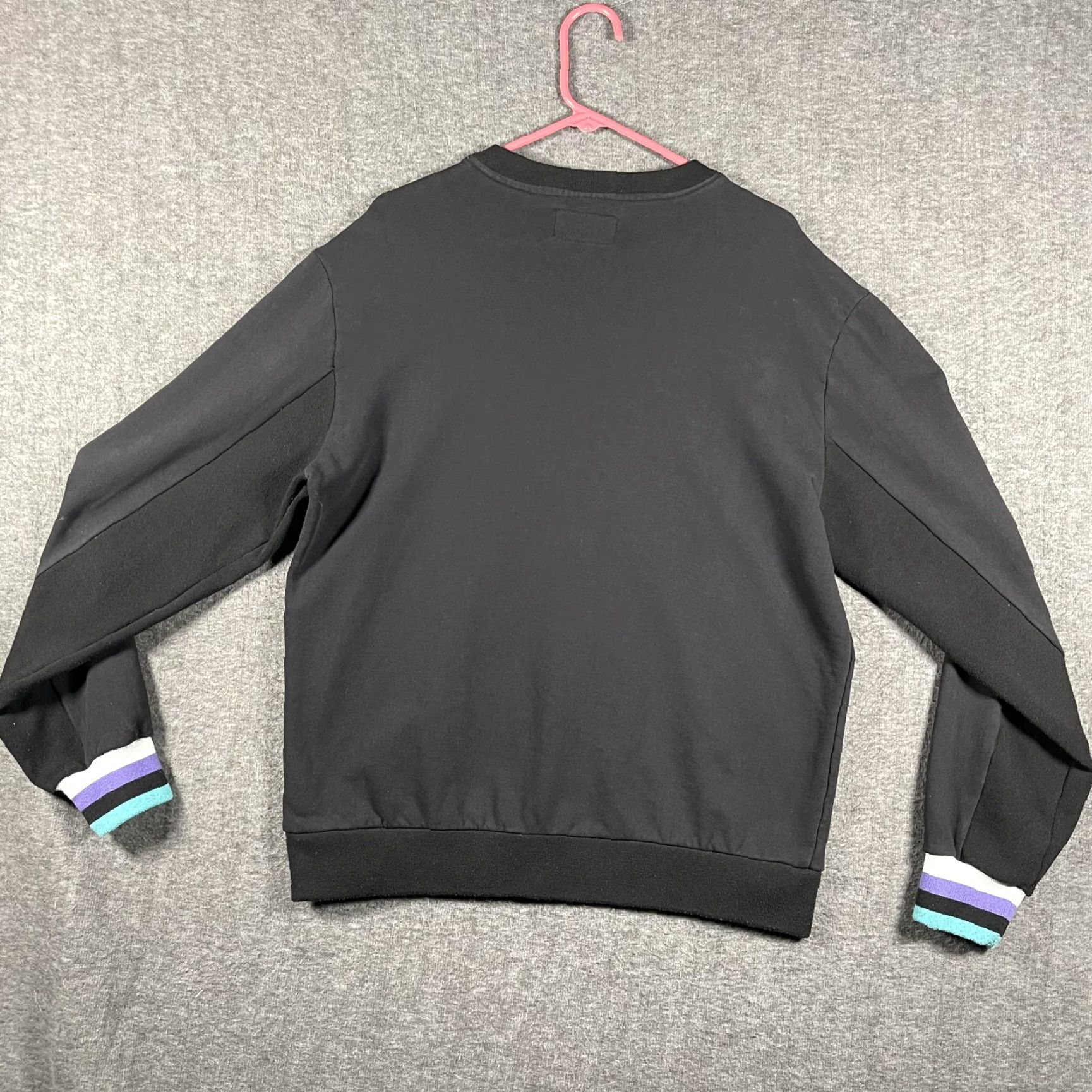 Vintage BKYS Sweatshirt Mens XL Black Fool In Love Robot Cat Graphic Pullover Crewneck Size US XL / EU 56 / 4 - 5 Thumbnail