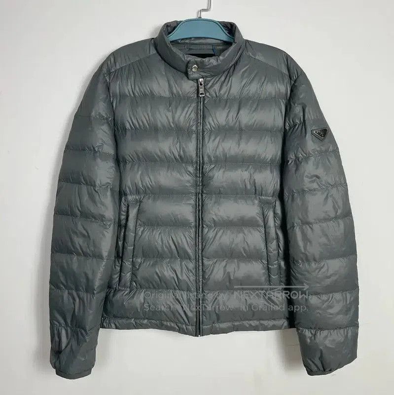 Prada Prada Men's Gray Puffer Jacket for Spring/Fall. Size US M / EU 48-50 / 2 - 1 Thumbnail