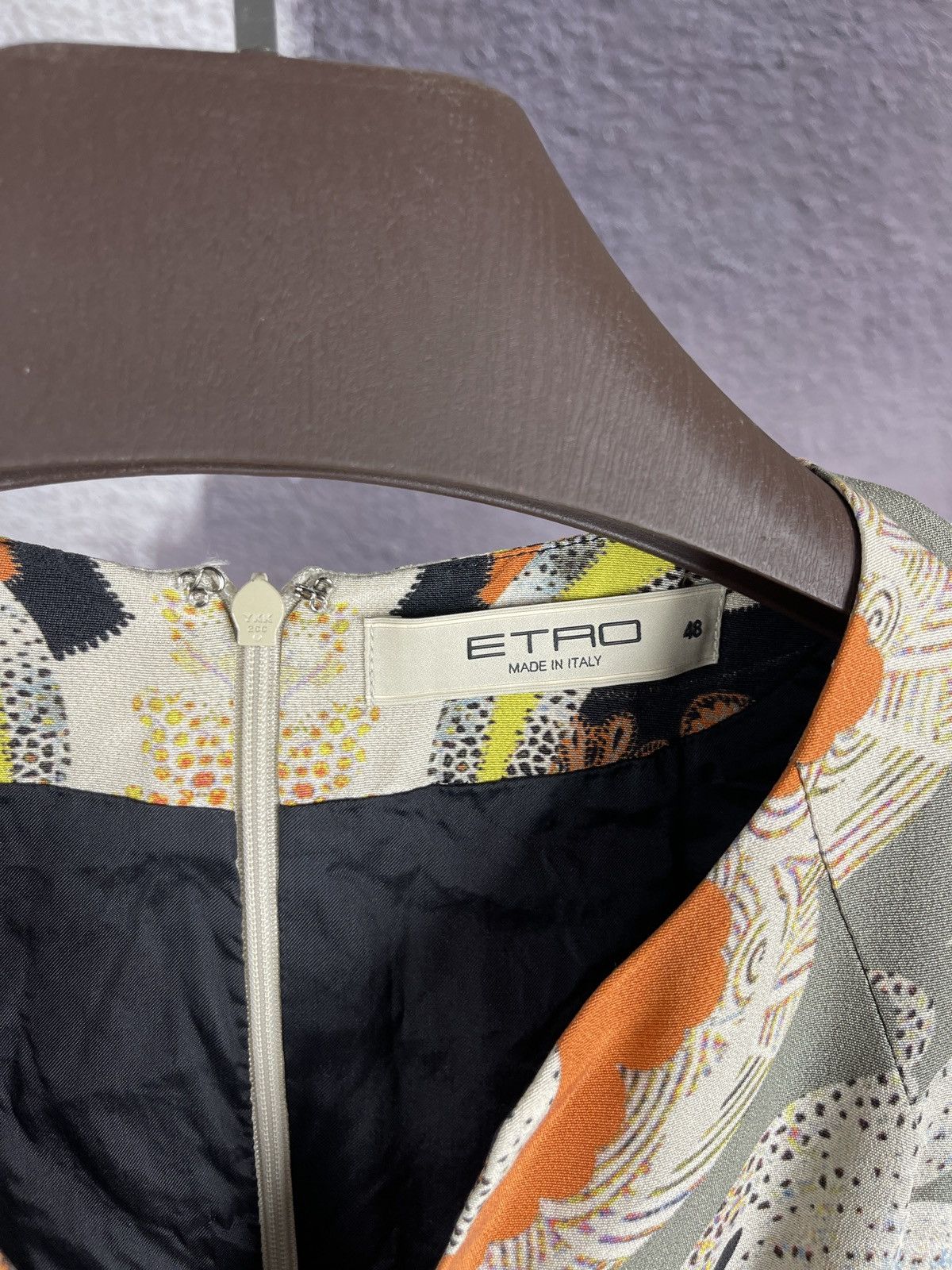 Etro Etro Milano multicolor silk midi dress made in Italy size 48 Size XL / US 12-14 / IT 48-50 - 8 Thumbnail