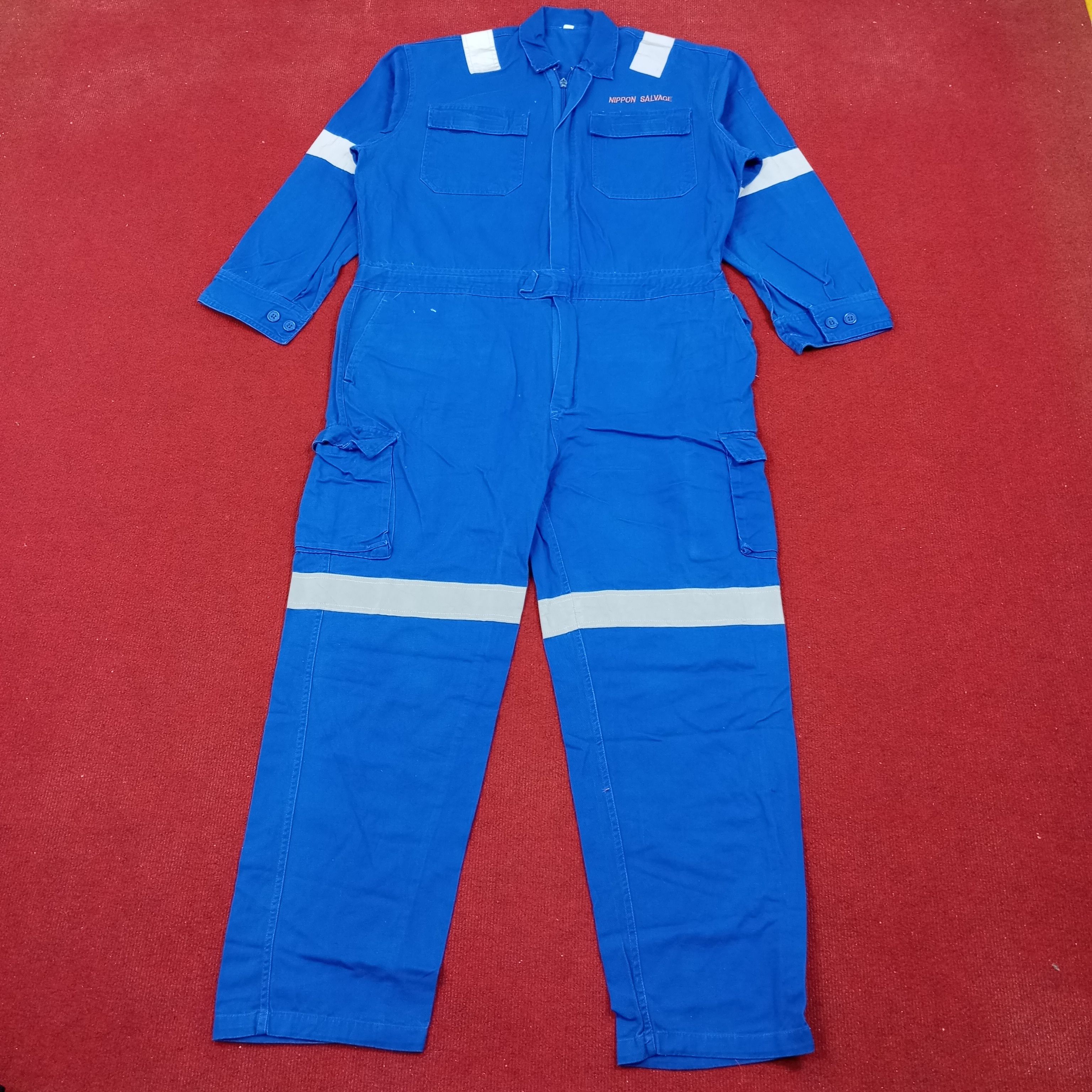 Japanese Brand × Vintage Nippon Salvage Japanese Workwear Coverall Jacket Size US L / EU 52-54 / 3 - 4 Thumbnail