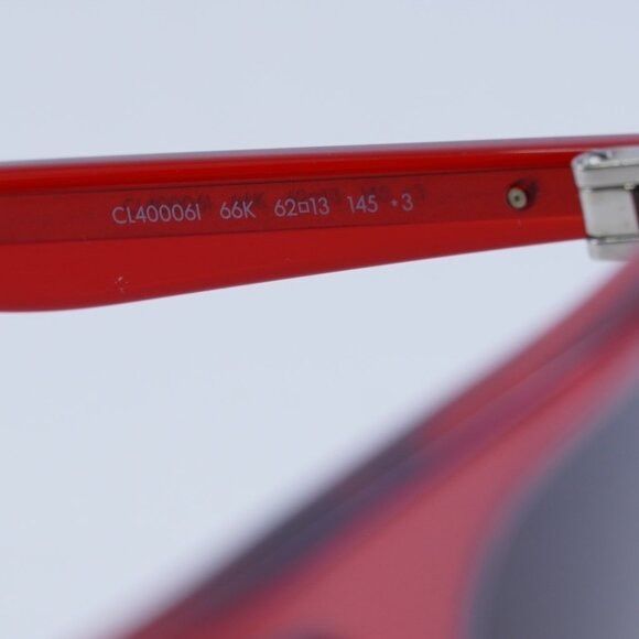 Celine New Celine CL40006I 66K Sunglasses - Red Frame, Grey Lenses Size ONE SIZE - 8 Thumbnail