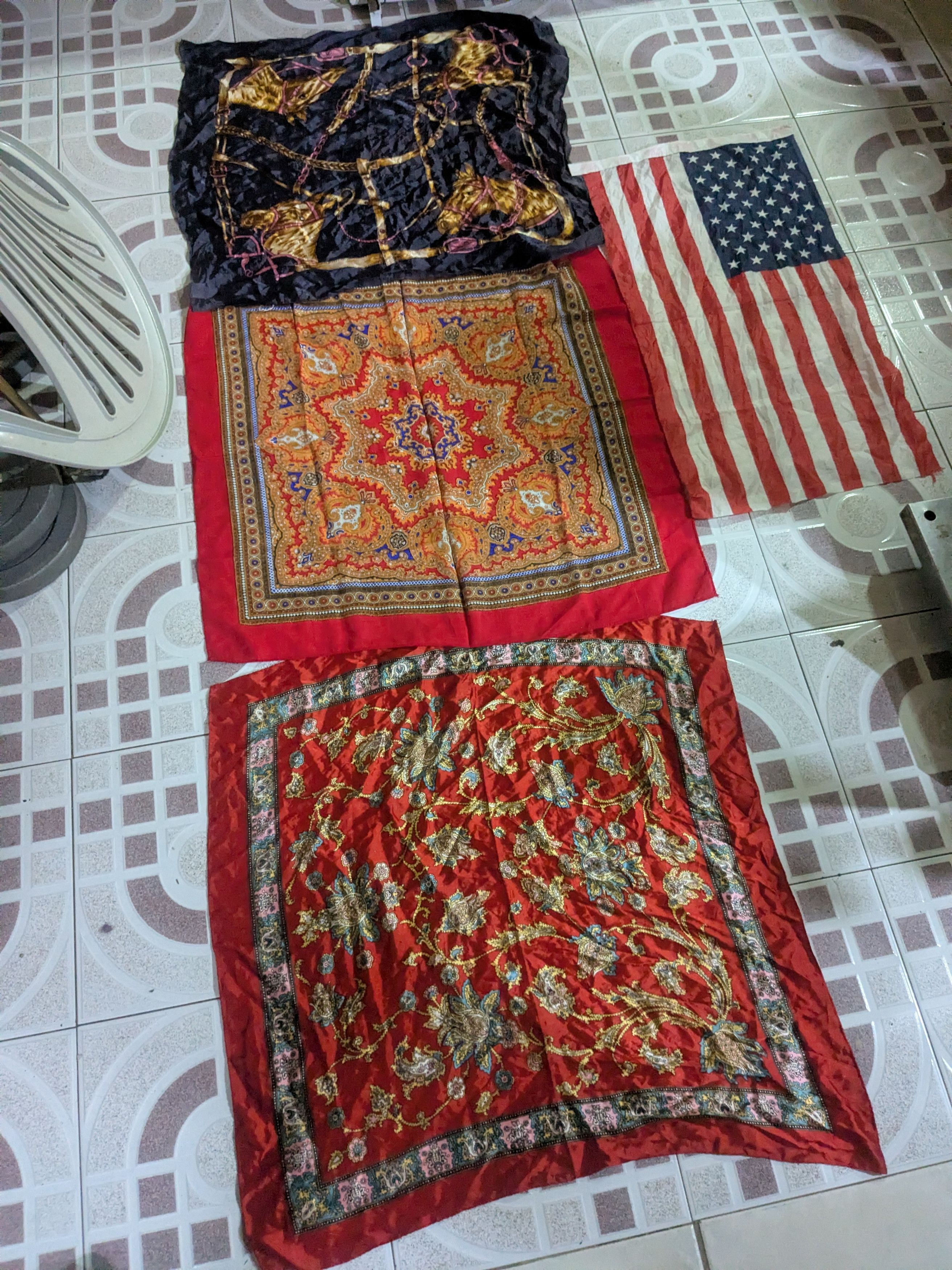 Vintage scarves and USa flags vintage 80's Size ONE SIZE - 1 Thumbnail