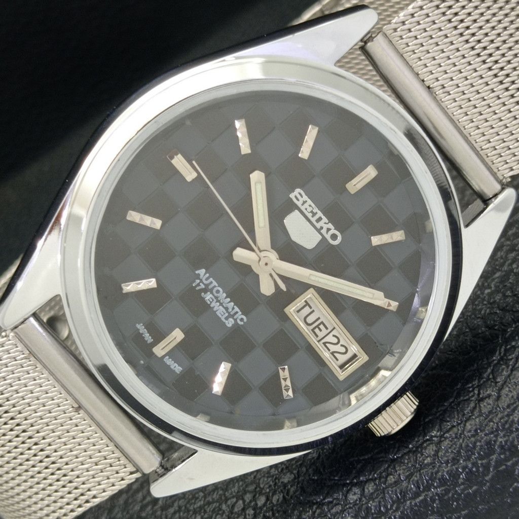 Seiko REFURBISHED VINTAGE SEIKO 5 AUTO JAPAN MENS WATCH a440231 Size 38 - 1 Thumbnail