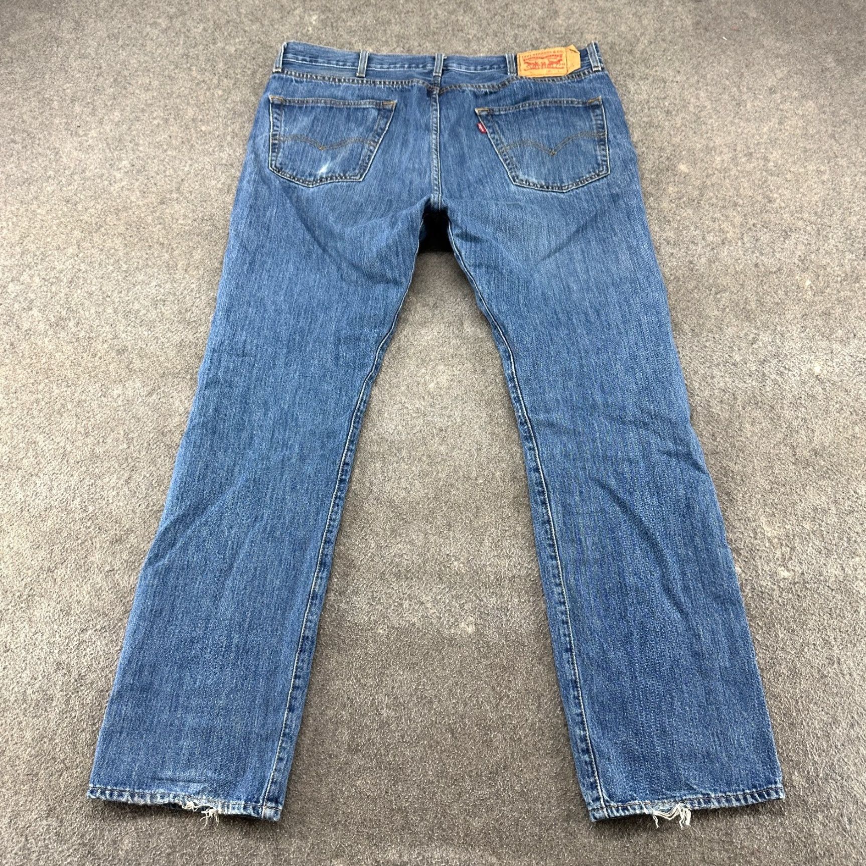 Levi's Levi's 501 Jeans Mens 38x34 Blue Straight Regular Fit Medium Wash Button Fly Jeans Mens Regular 501 Series Blue Size US 38 / EU 54 - 7 Thumbnail