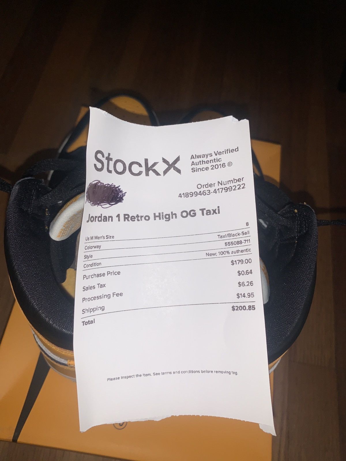Nike air jordan 1 retro high og taxi Size US 8 / EU 41 - 5 Thumbnail