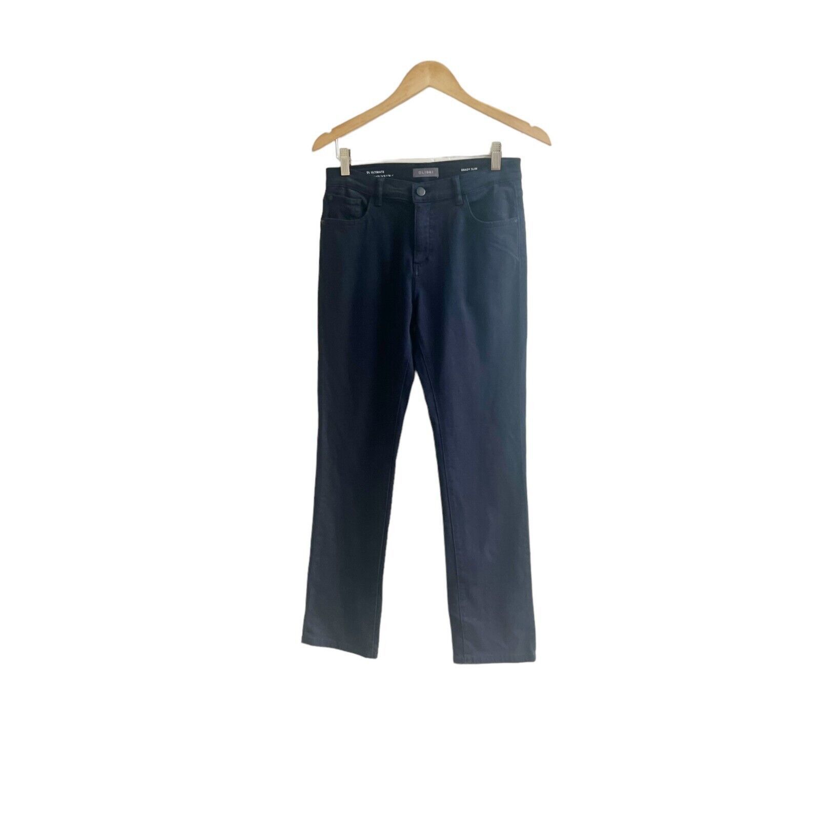 DL1961 DL1961 Womens Black Dark Sapphire Brady Slim Casual Jeans 16 Size 38" / US 16 / IT 52 - 1 Thumbnail