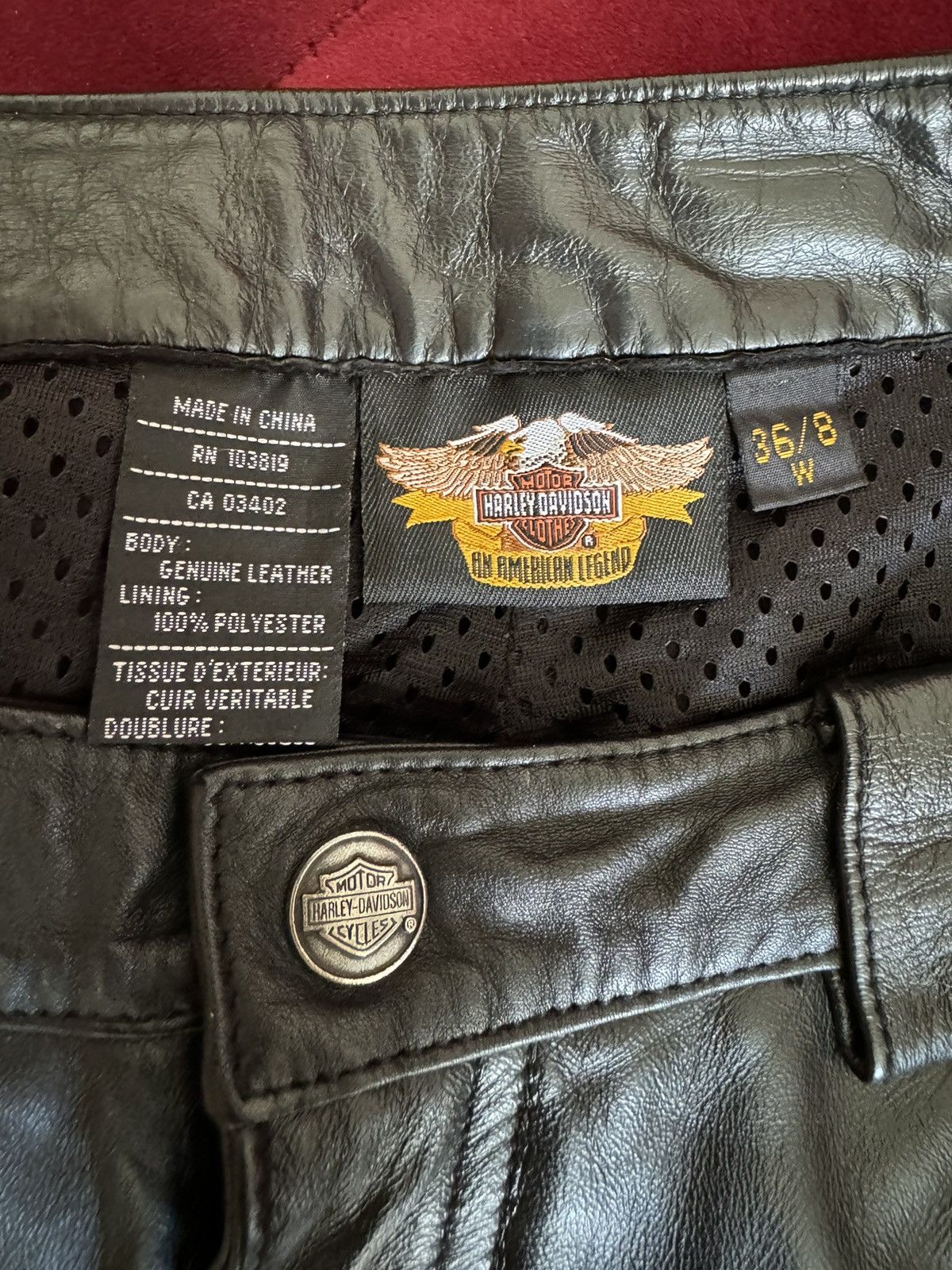 Harley Davidson Harley Davidson black leather pants Size 30" / US 8 / IT 44 - 9 Thumbnail