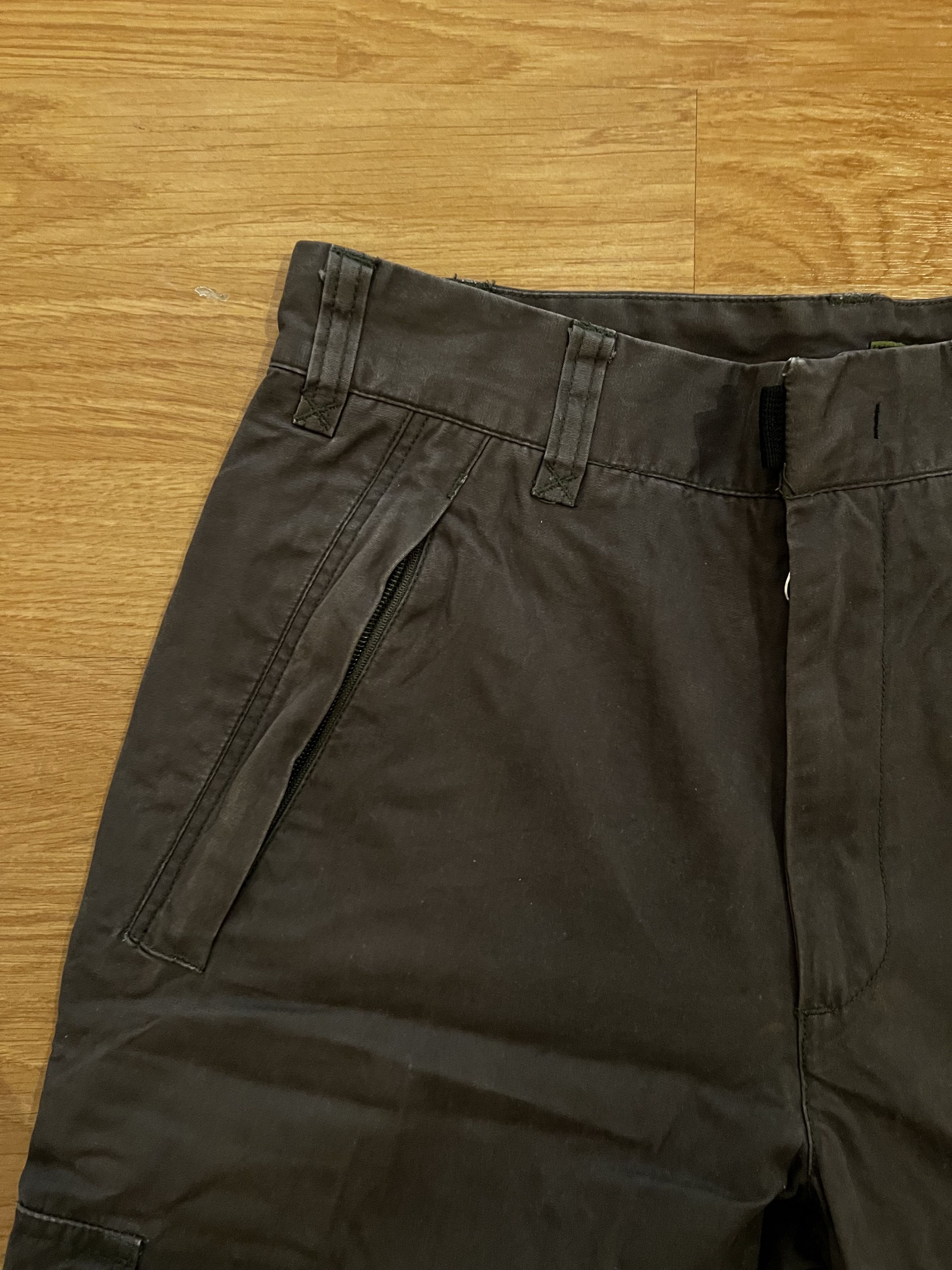 Vintage Vintage Cargo Pants Hunter Green Size US 31 - 7 Thumbnail