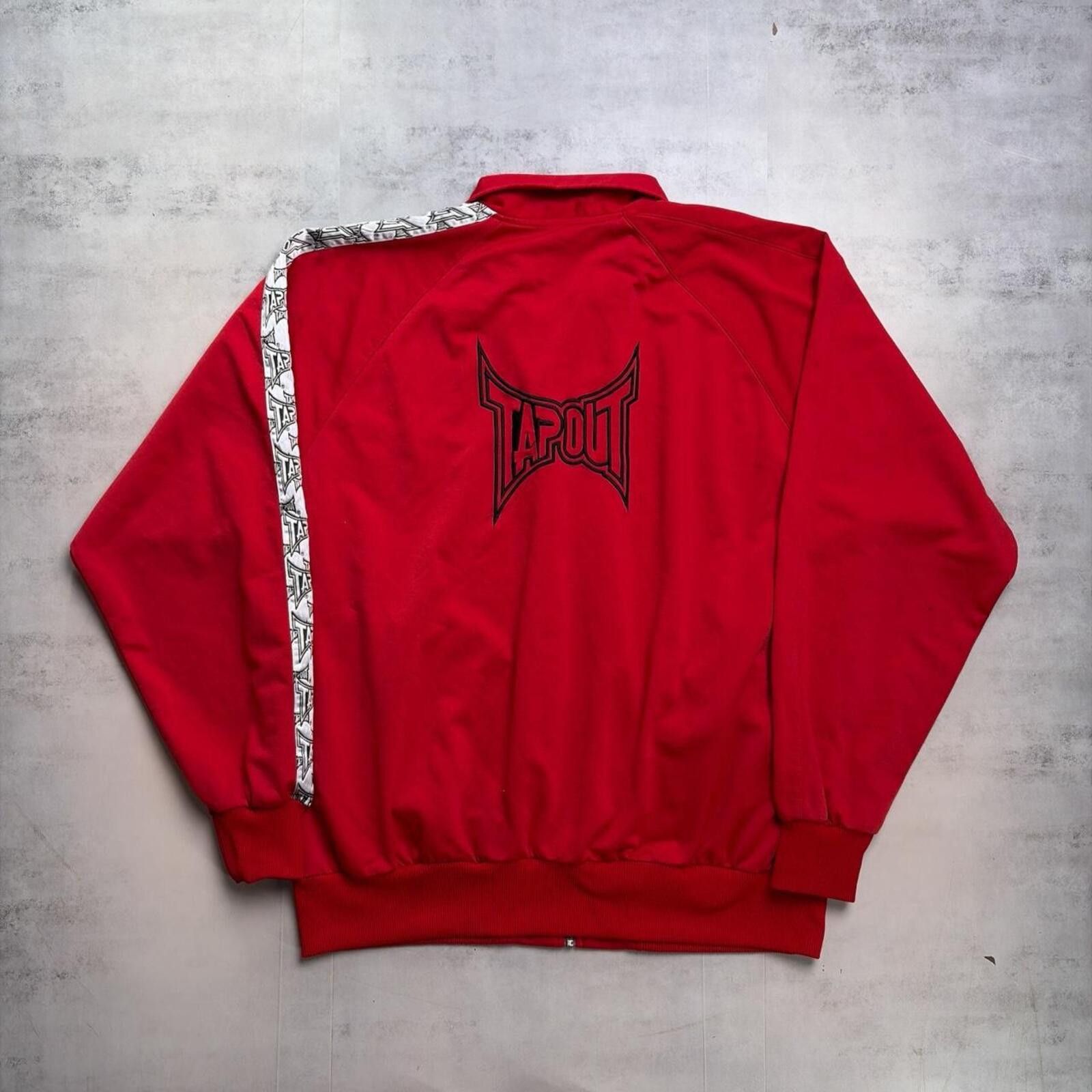 Tapout Y2K Red Tapout Grunge Skater Track Jacket Size US XL / EU 56 / 4 - 2 Thumbnail