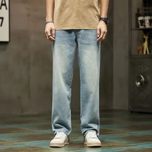 Japanese Brand Kimijima x Hin Wide Leg Jeans Men Baggy Pants Size US 35 - 1 Thumbnail