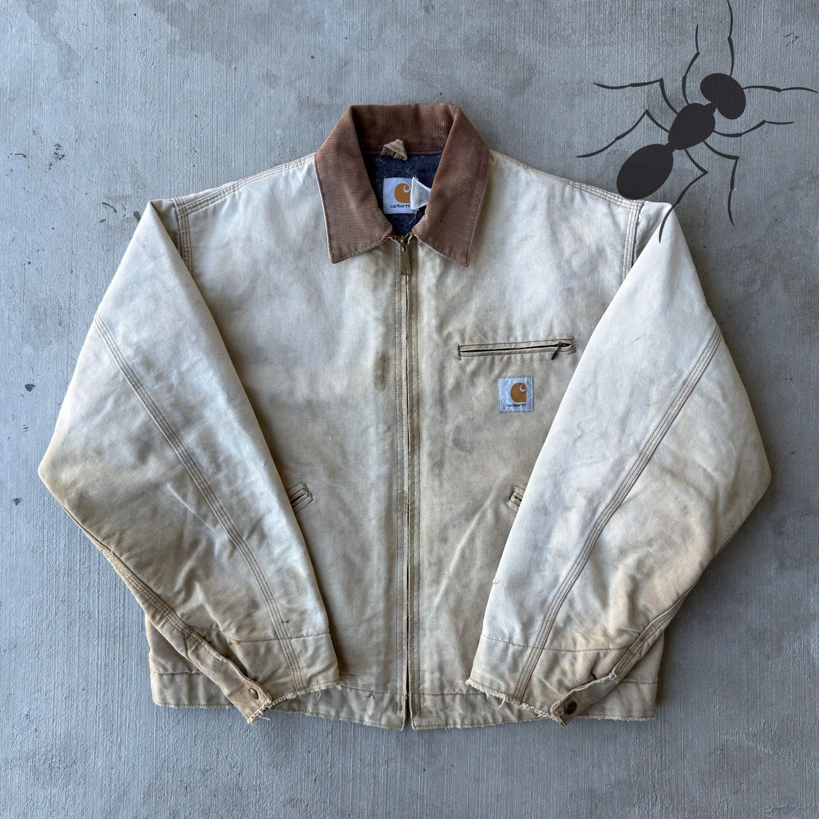 Carhartt × Vintage Carhartt 6BLJ brown Detroit work wear jacket Size US L / EU 52-54 / 3 - 1 Thumbnail