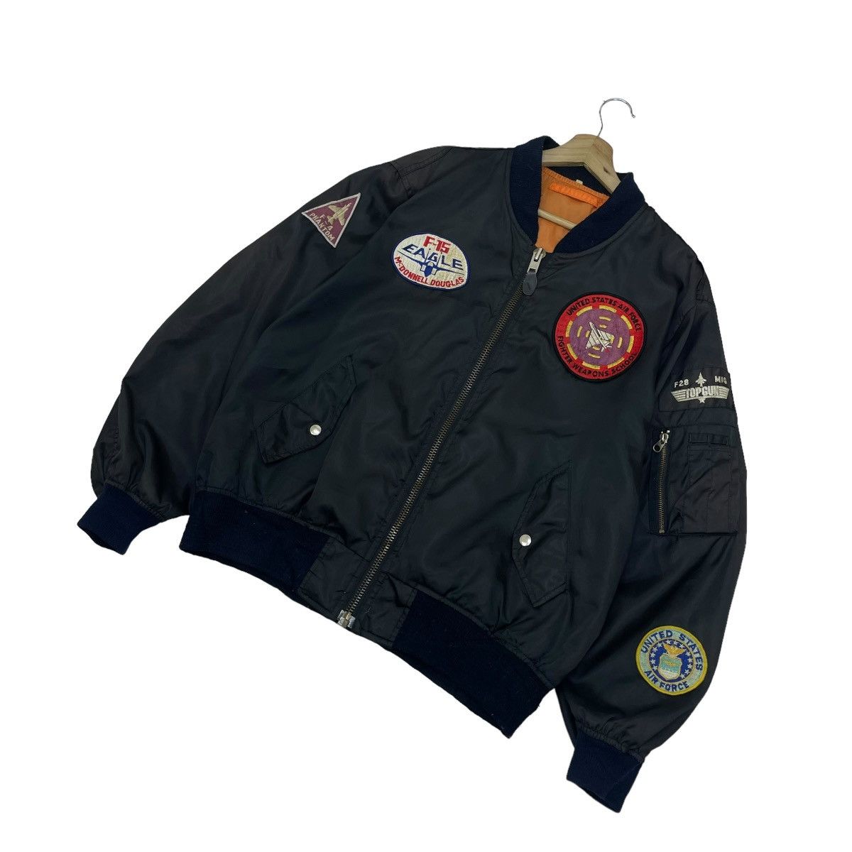 Vintage 🔥Vintage Bomber Ma1 Top Gun Jacket Size US M / EU 48-50 / 2 - 3 Thumbnail