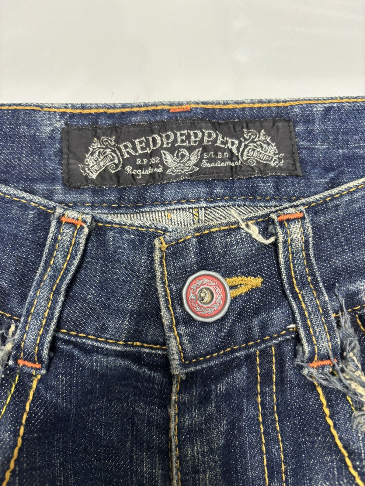 If Six Was Nine 🔥RED PEPPER DISTRESSED DENIM DOUBLE POCKET PUNK JEAN Size US 30 / EU 46 - 11 Thumbnail