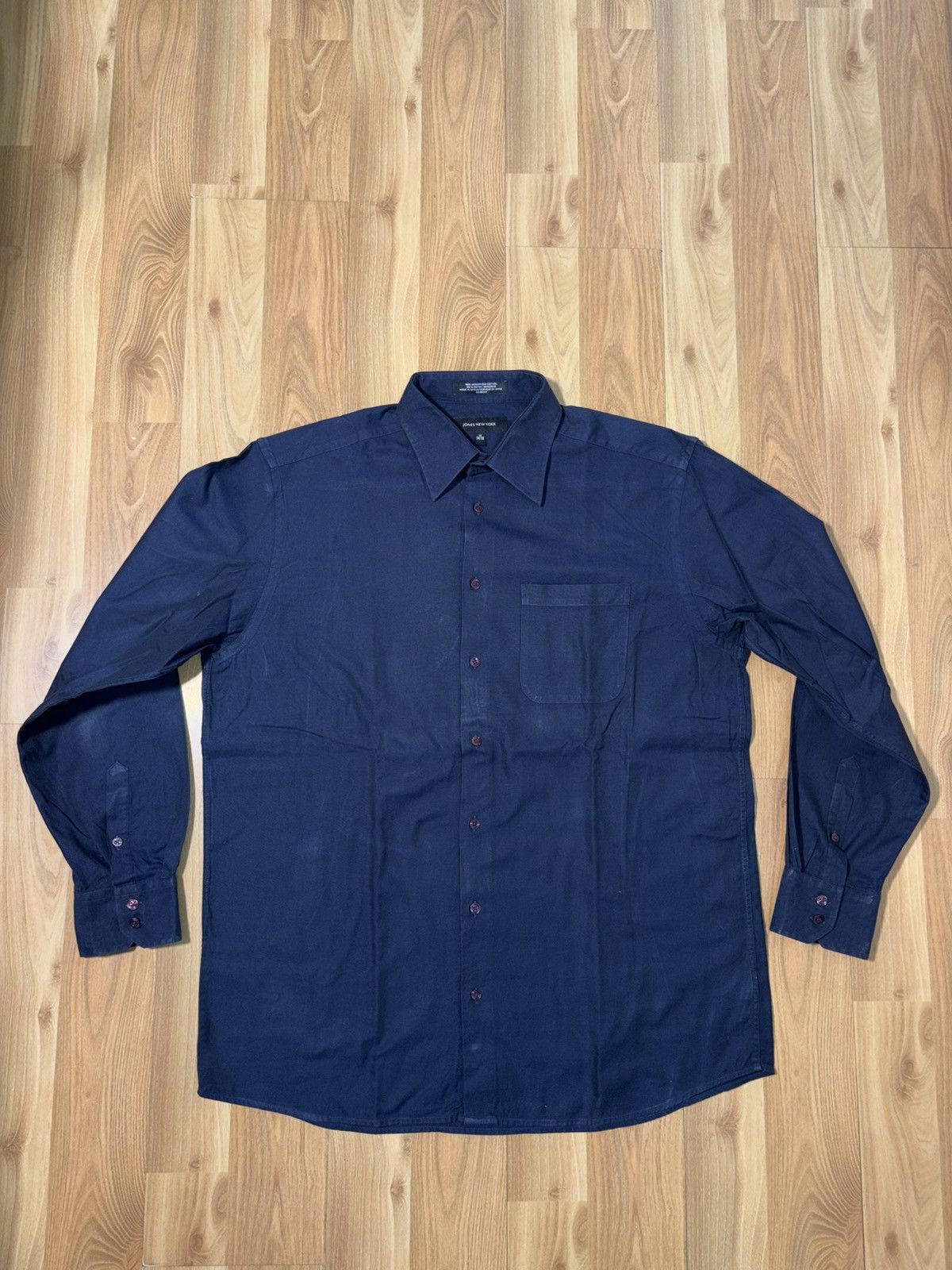 Jones New York Jones New YorkVintage100%MercerizedCottonDressShirt 17 34/35 Size US XL / EU 56 / 4 - 1 Thumbnail