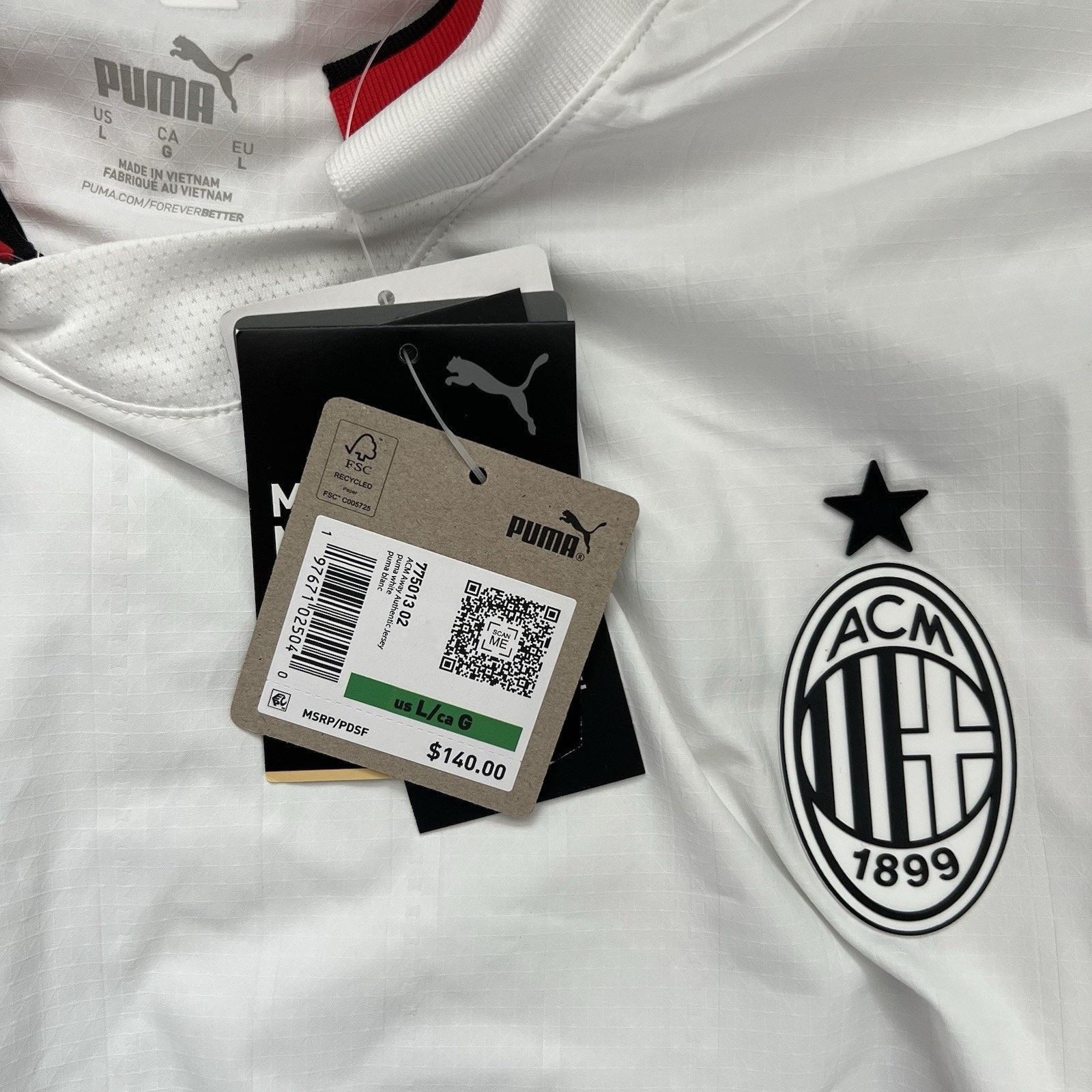 Nike Puma AC Milan 24/25 Away AUTHENTIC Soccer Jersey Large NWT Size US L / EU 52-54 / 3 - 7 Thumbnail