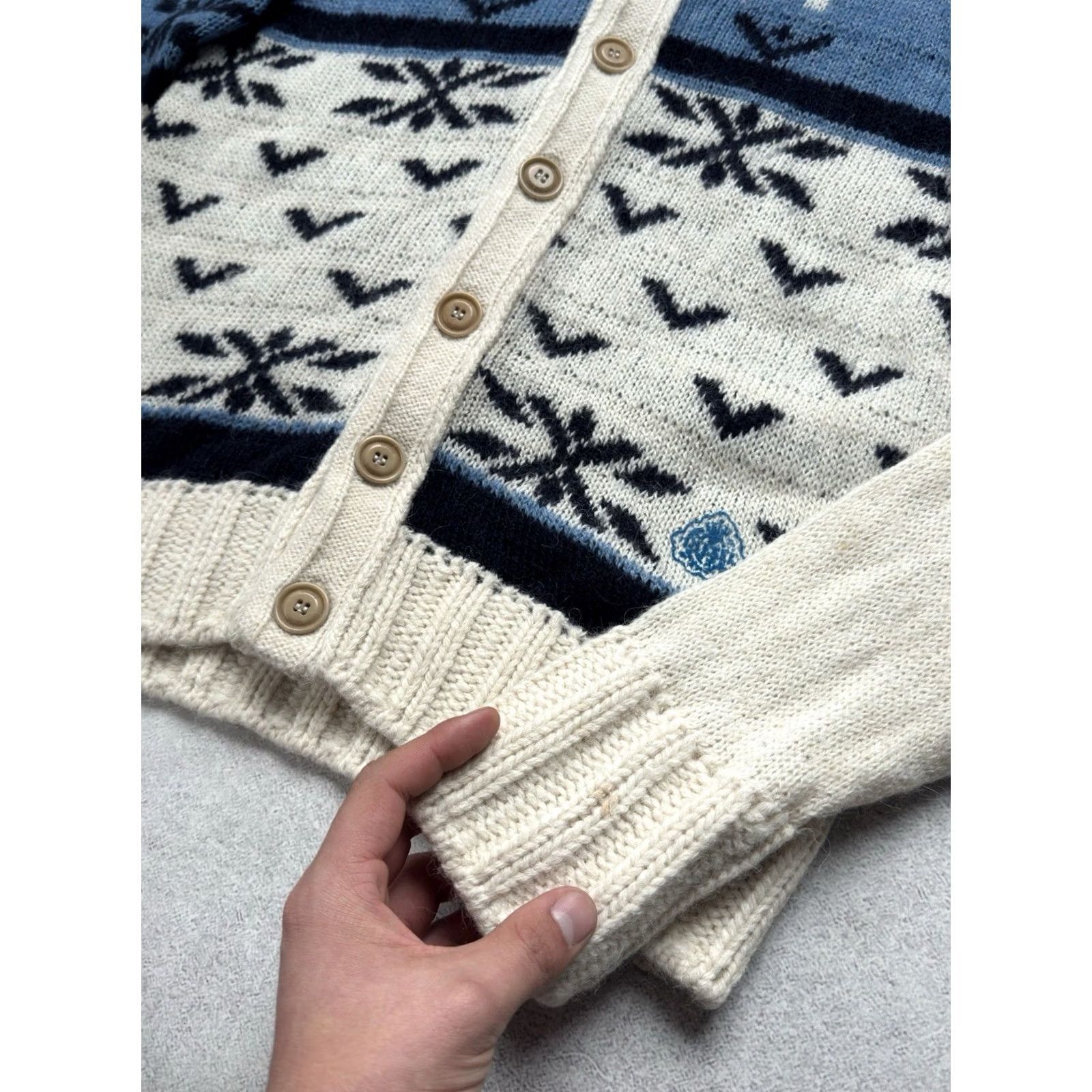 Diesel VINTAGE Diesel Cardigan Men Pattern With Deer Sweater Mohair Wool Size M Size US M / EU 48-50 / 2 - 6 Thumbnail
