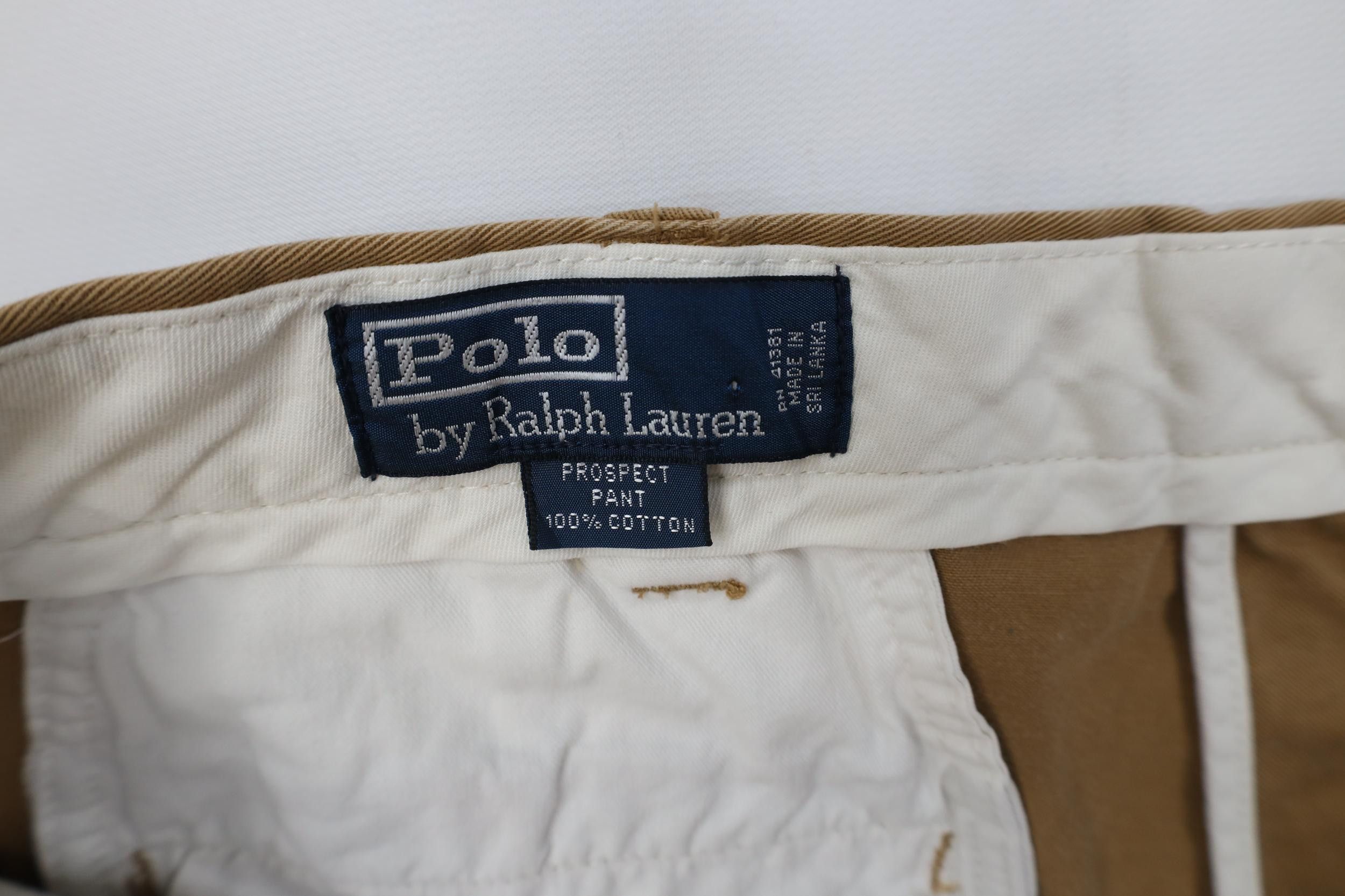 Polo Ralph Lauren Vintage 90s Ralph Lauren Prospect Wide Leg Chino Pants Brown Size US 40 / EU 56 - 7 Thumbnail