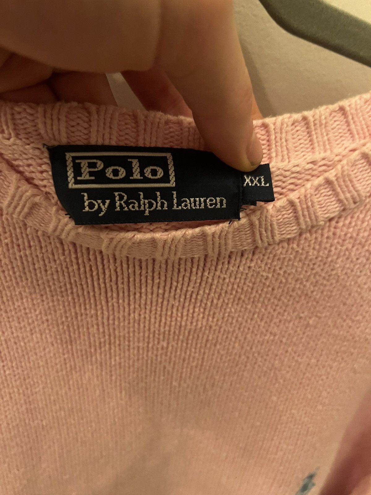 Polo Ralph Lauren × Vintage Polo Ralph Lauren Pink Knitwear Size US XXL / EU 58 / 5 - 4 Thumbnail