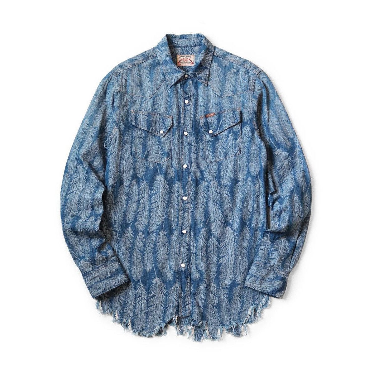 Kapital Kapital 5oz Magpie Denim Western Shirt (long sleeve) lig s2 Size US M / EU 48-50 / 2 - 1 Thumbnail