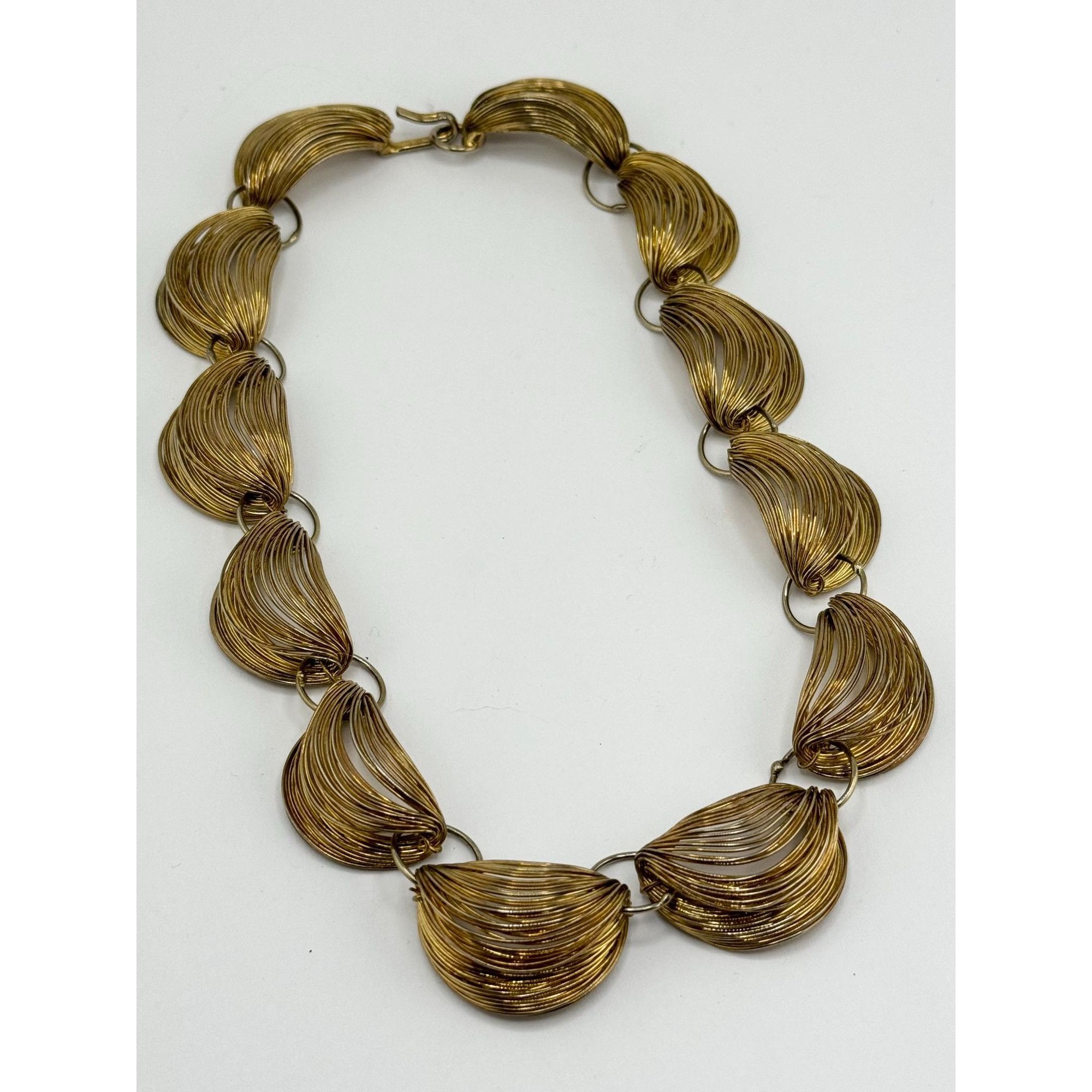 Vintage Vintage wire wrapped gold collar necklace Size ONE SIZE - 4 Thumbnail