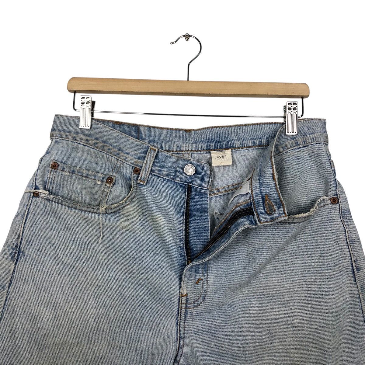 Levi's 📌Vintage Short Denim Jeans Levi's Lot 505 Biker Style Size US 32 / EU 48 - 15 Thumbnail